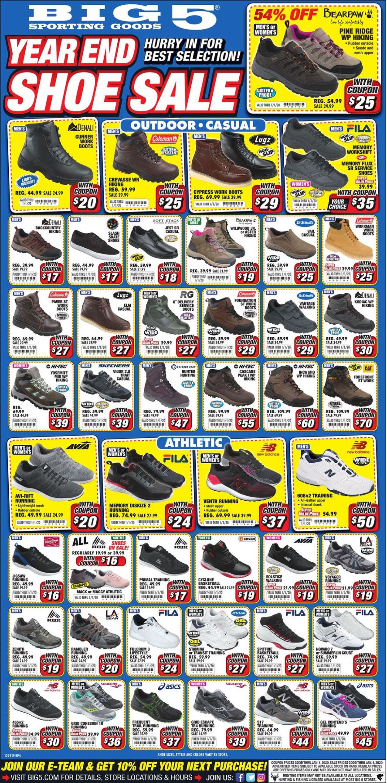 Catalogue Big 5 from 12/29/2019