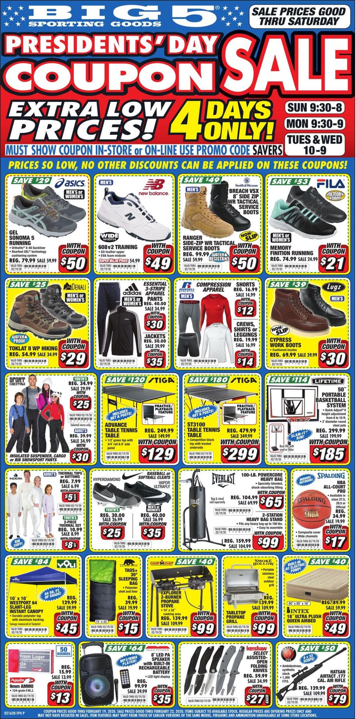 Catalogue Big 5 from 02/16/2020