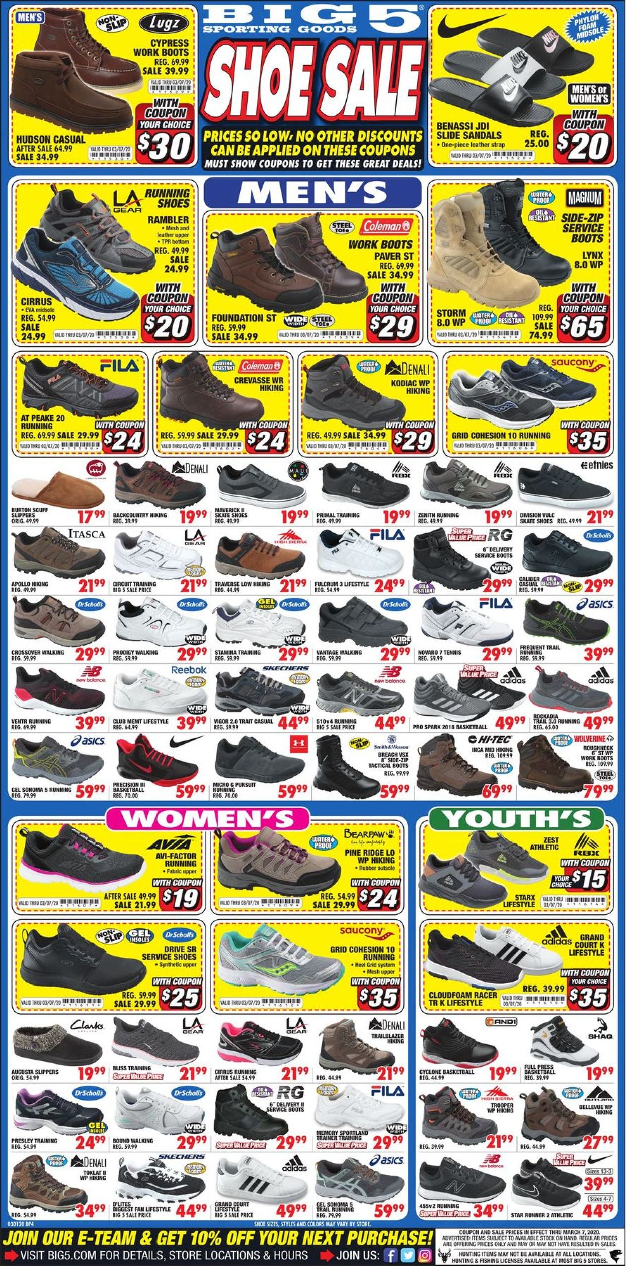 Catalogue Big 5 from 03/01/2020