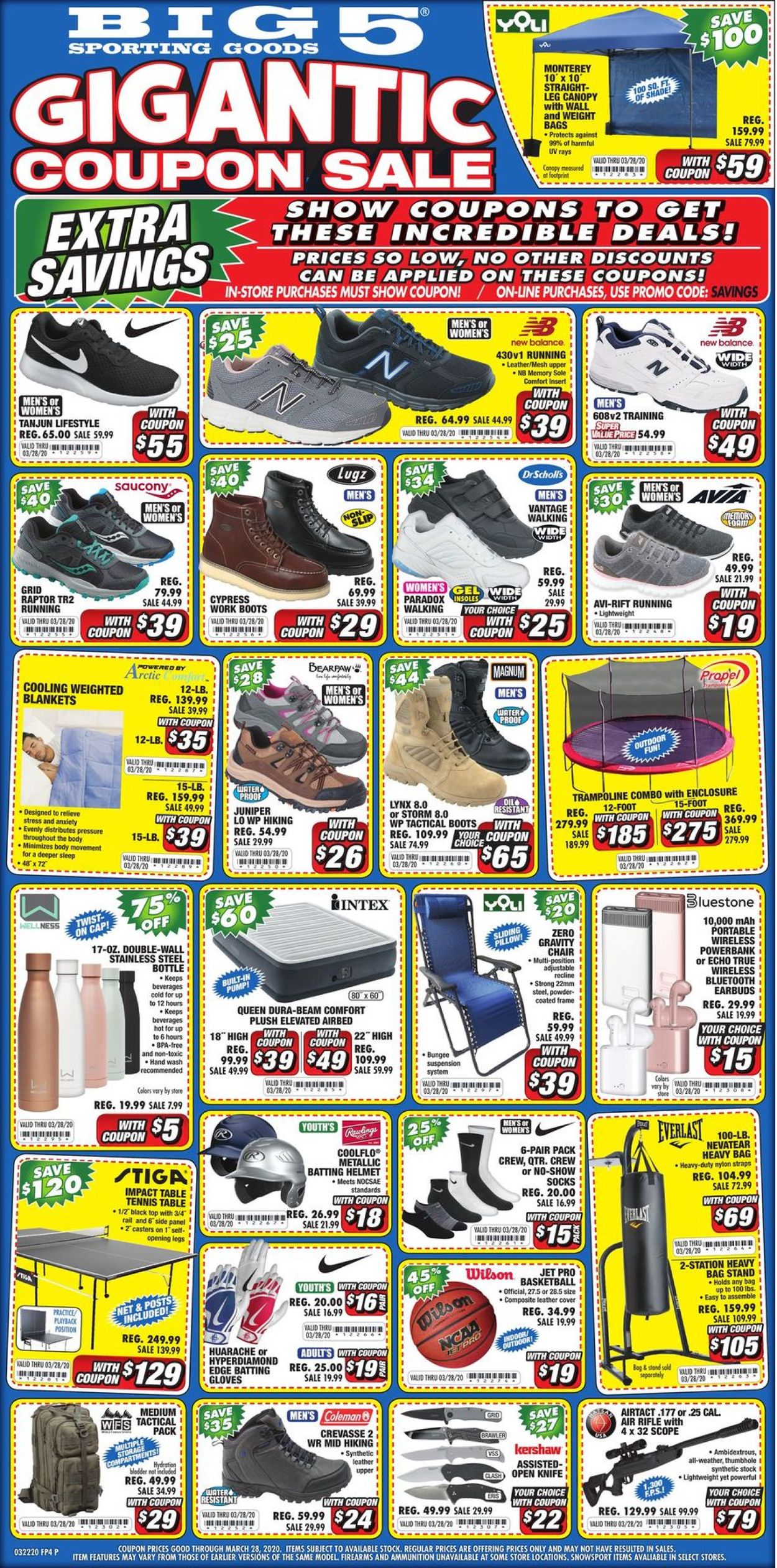 Catalogue Big 5 from 03/22/2020
