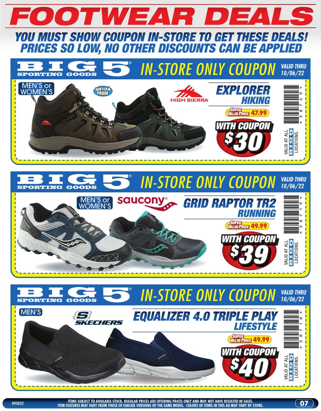 Catalogue Big 5 from 09/30/2022