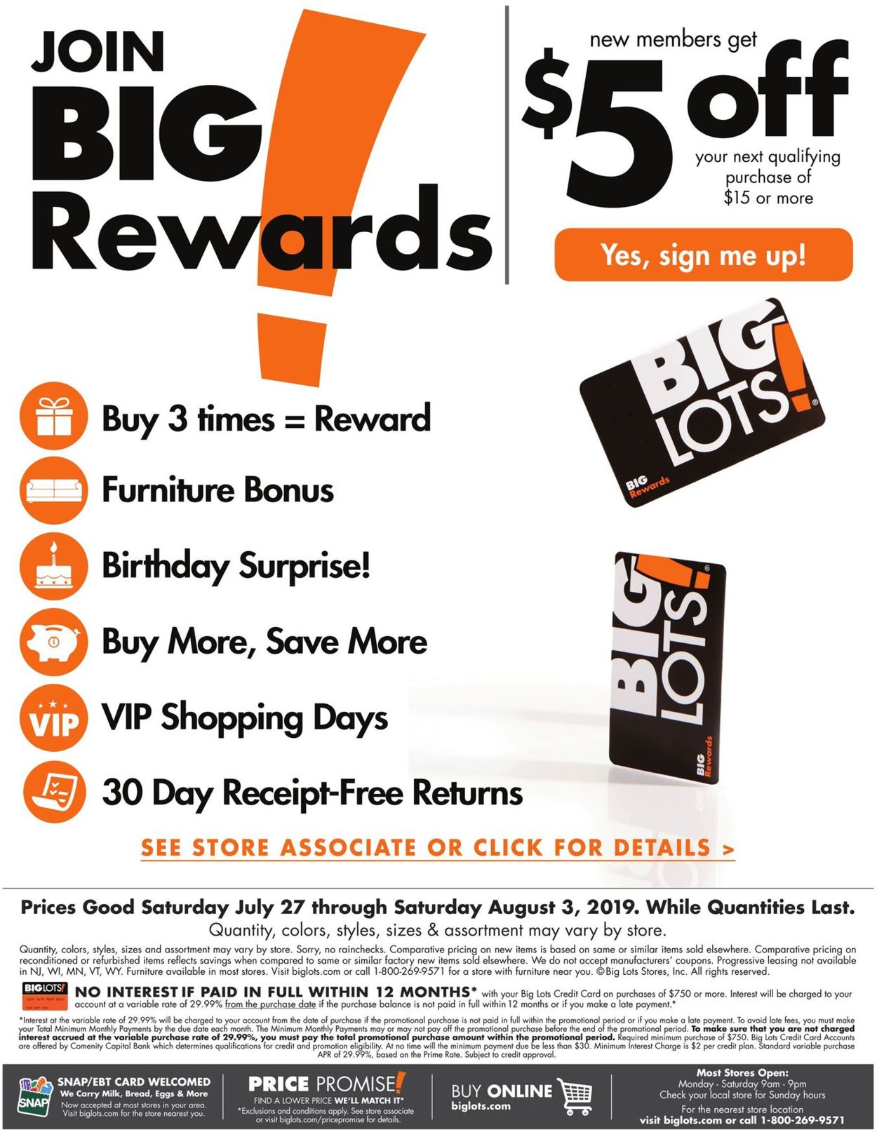 Catalogue Big Lots from 07/27/2019