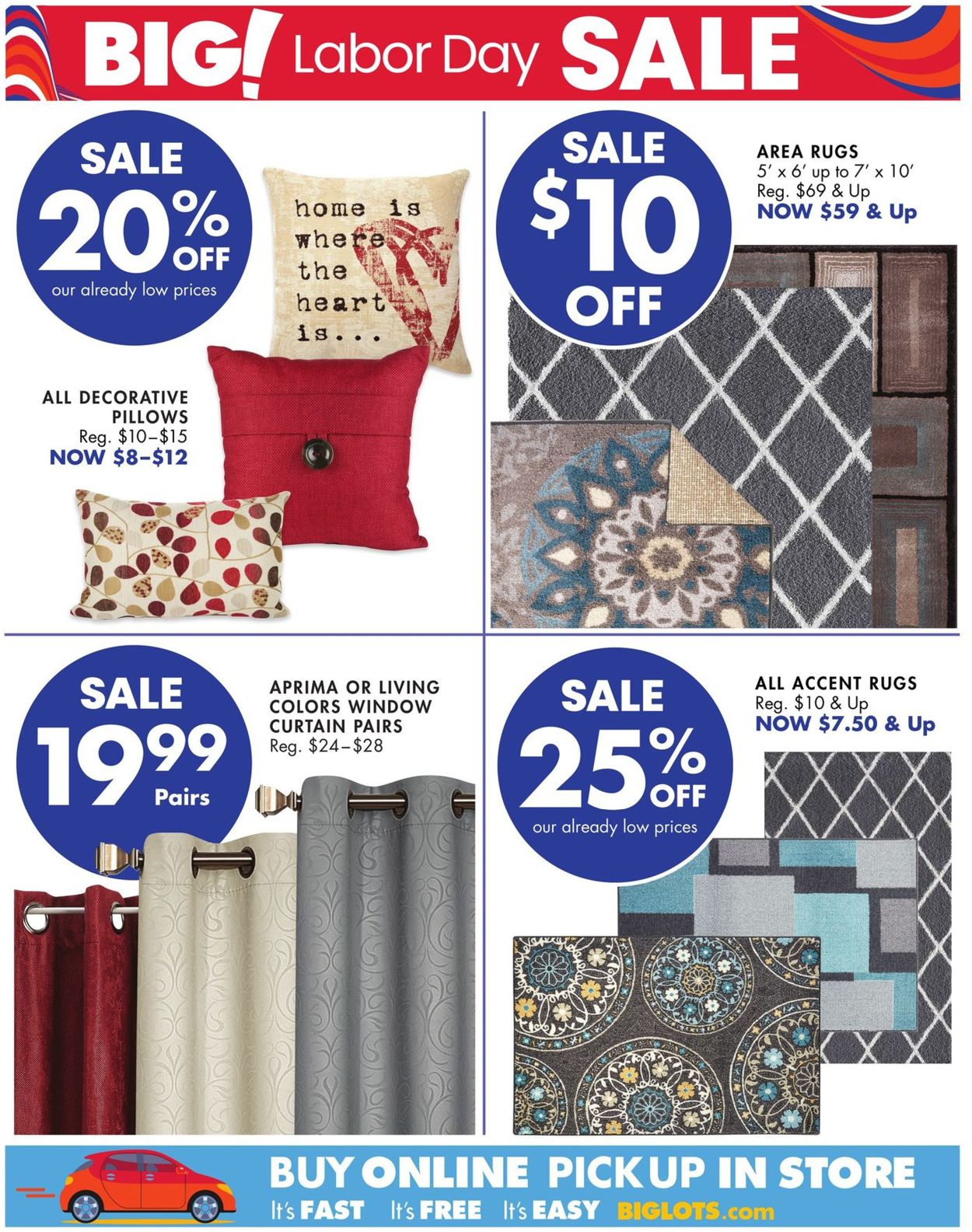Catalogue Big Lots from 08/29/2019