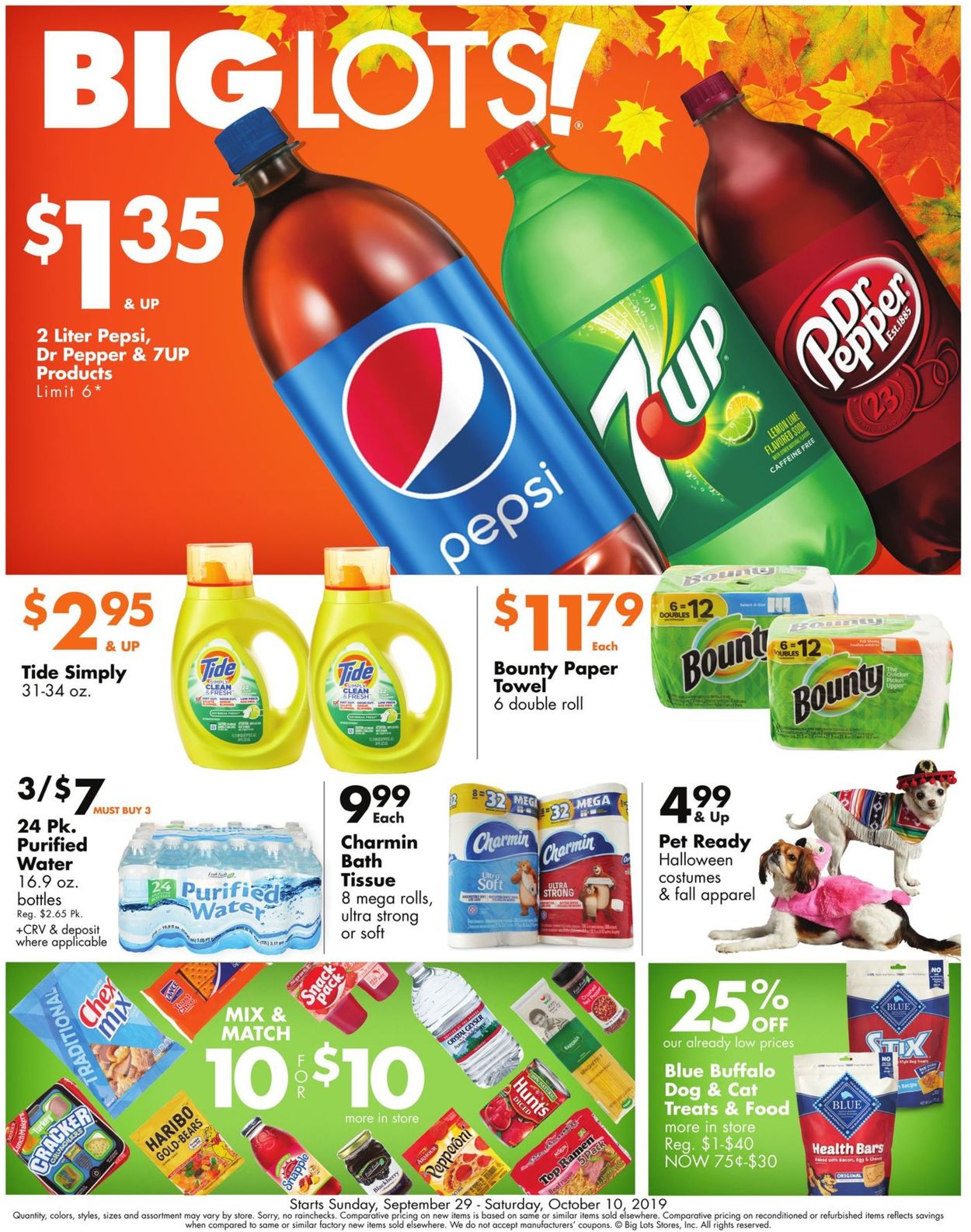Catalogue Big Lots from 09/29/2019