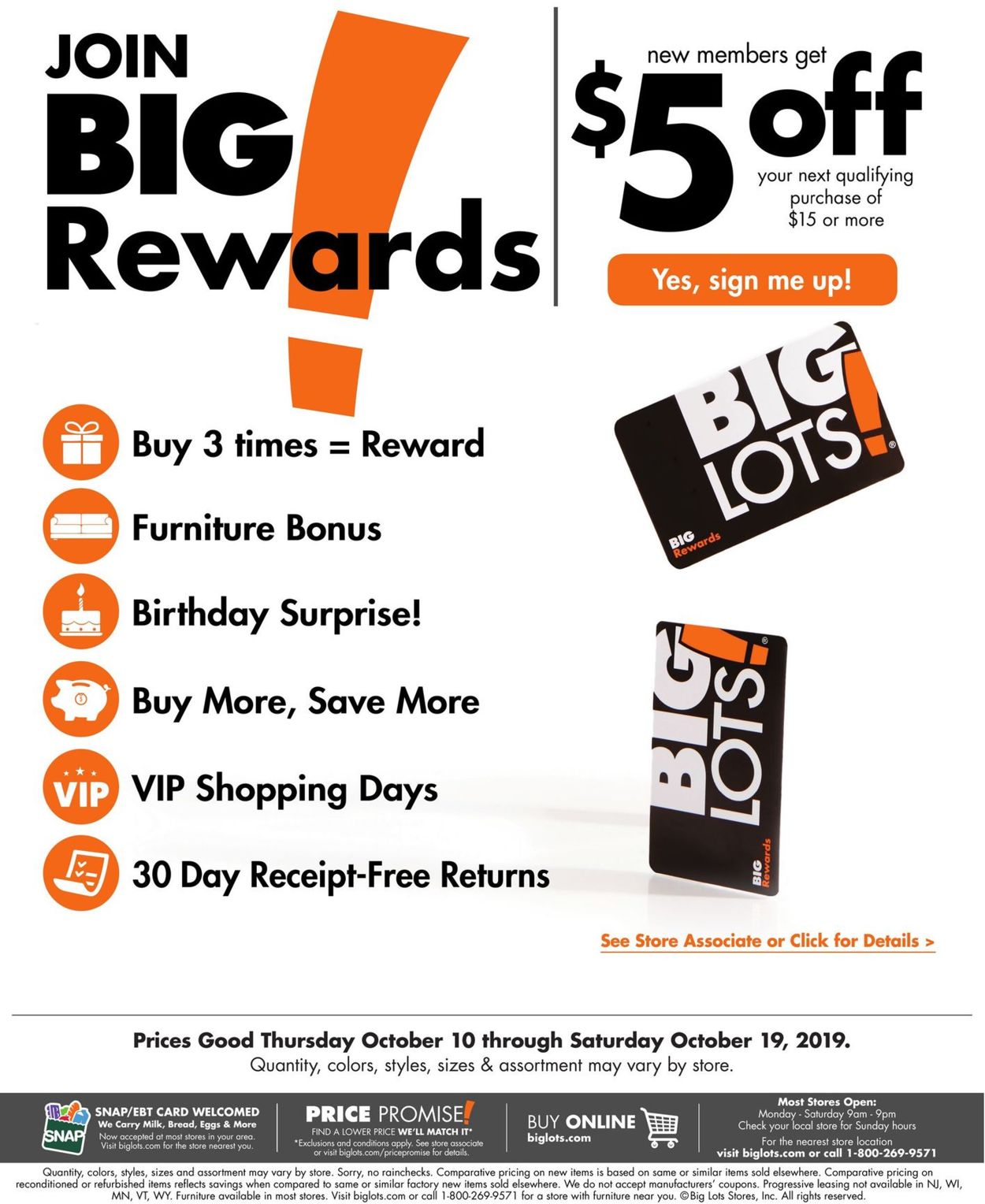 Catalogue Big Lots from 10/10/2019