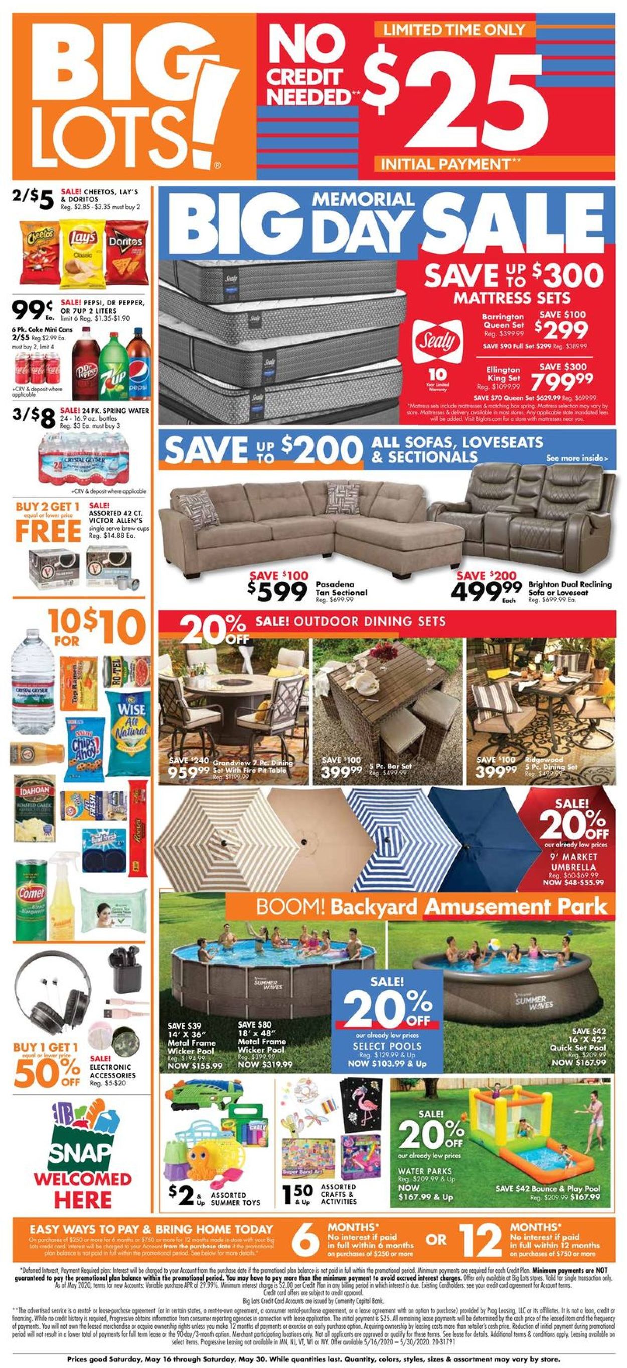 Catalogue Big Lots from 05/16/2020