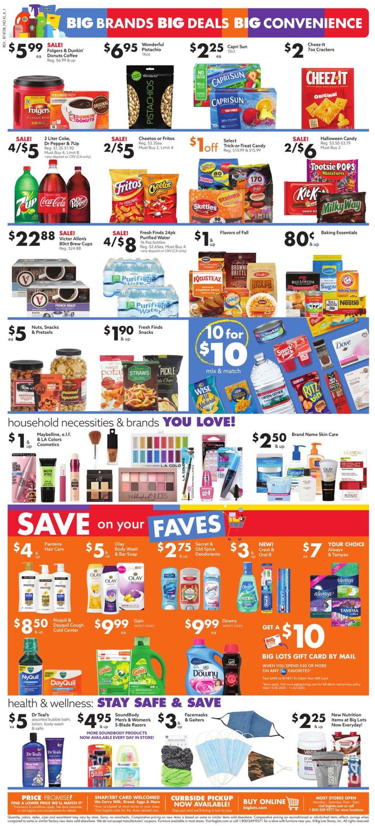 Catalogue Big Lots from 10/08/2020