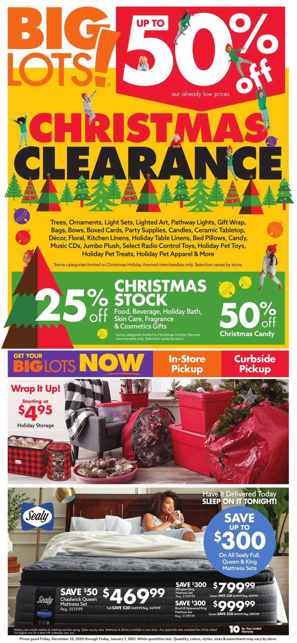 Big Lots Christmas Clearance 2020 Current weekly ad 12/25 01/01/2021