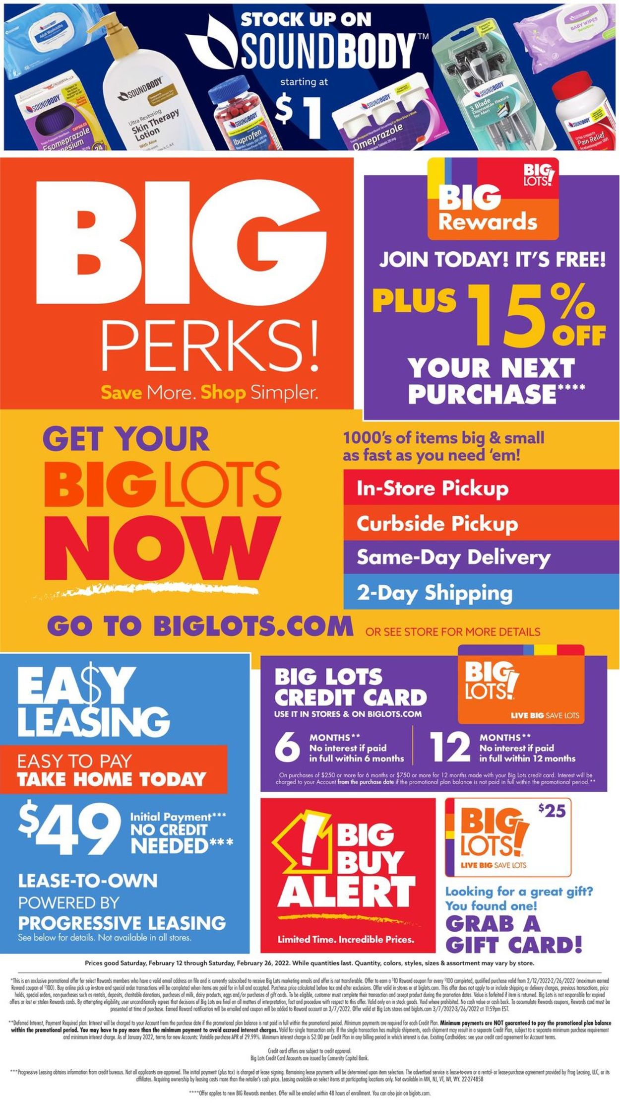 Catalogue Big Lots from 02/12/2022