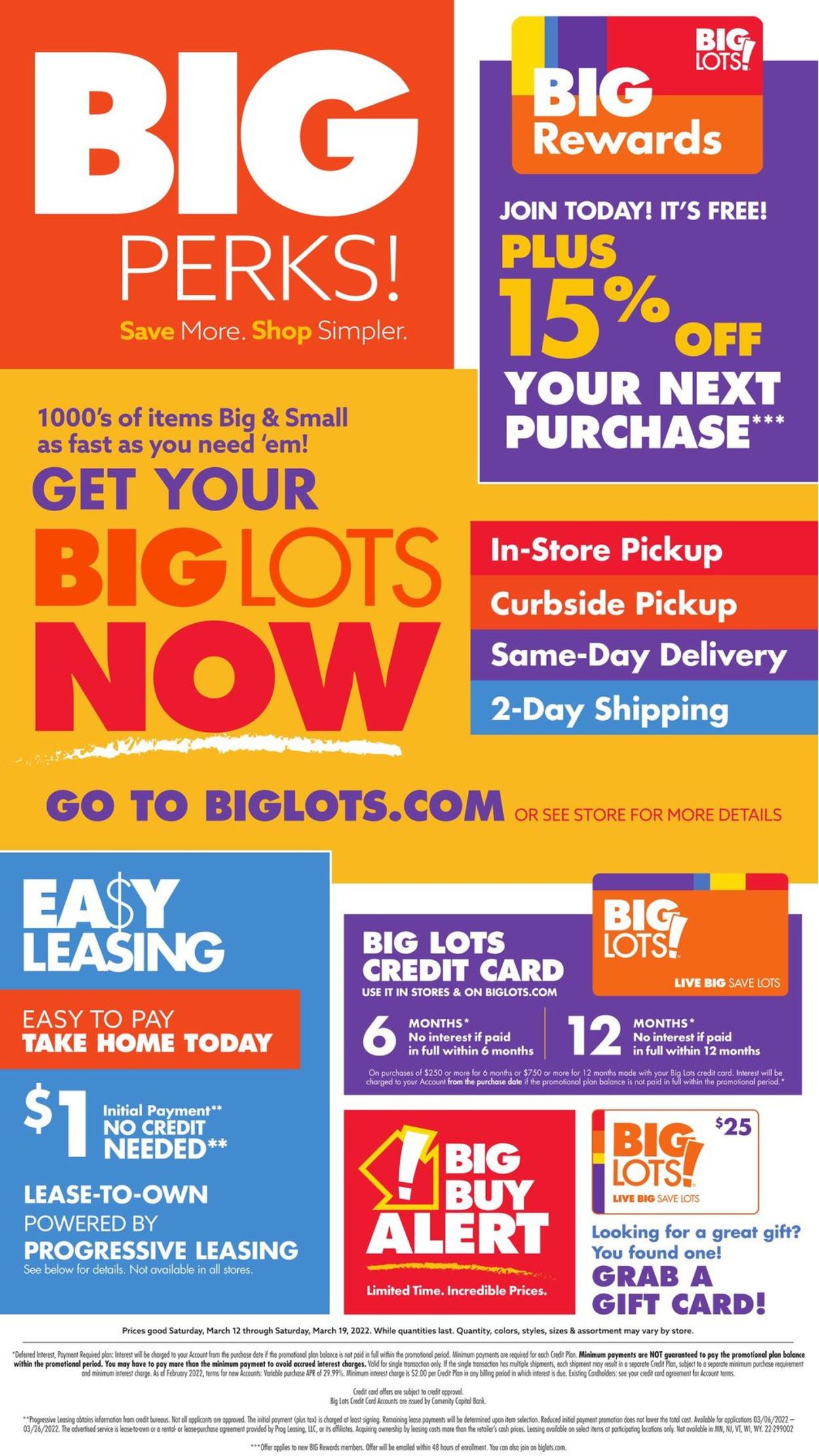 Catalogue Big Lots from 03/12/2022