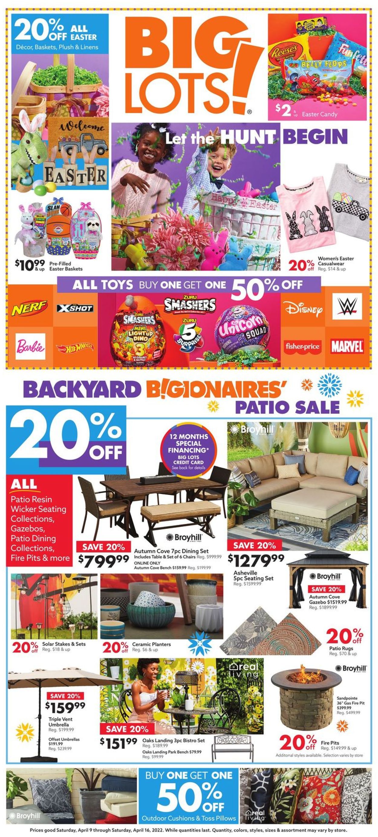 Catalogue Big Lots EASTER 2022 from 04/09/2022