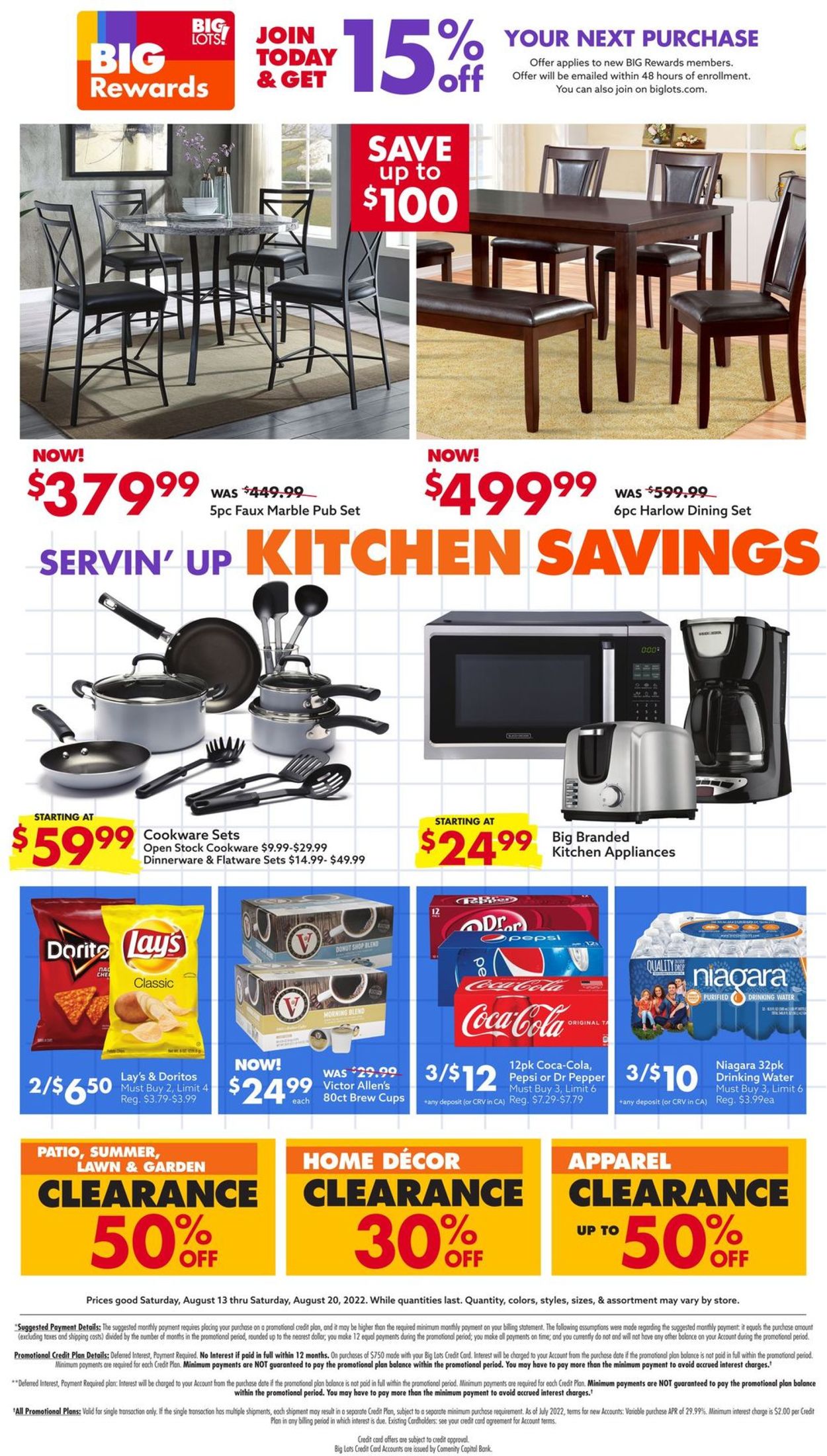 Catalogue Big Lots from 08/13/2022
