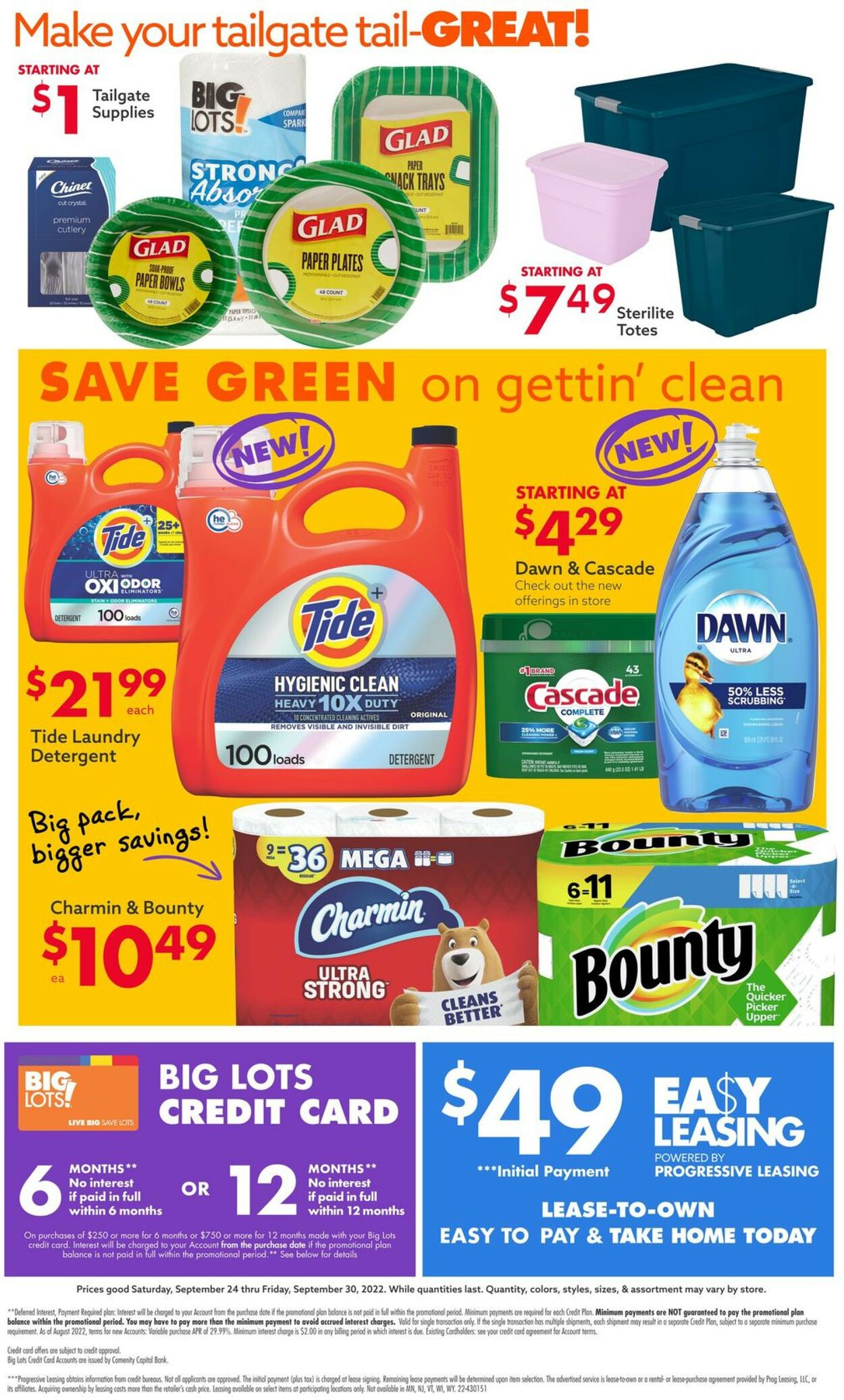Catalogue Big Lots from 09/24/2022