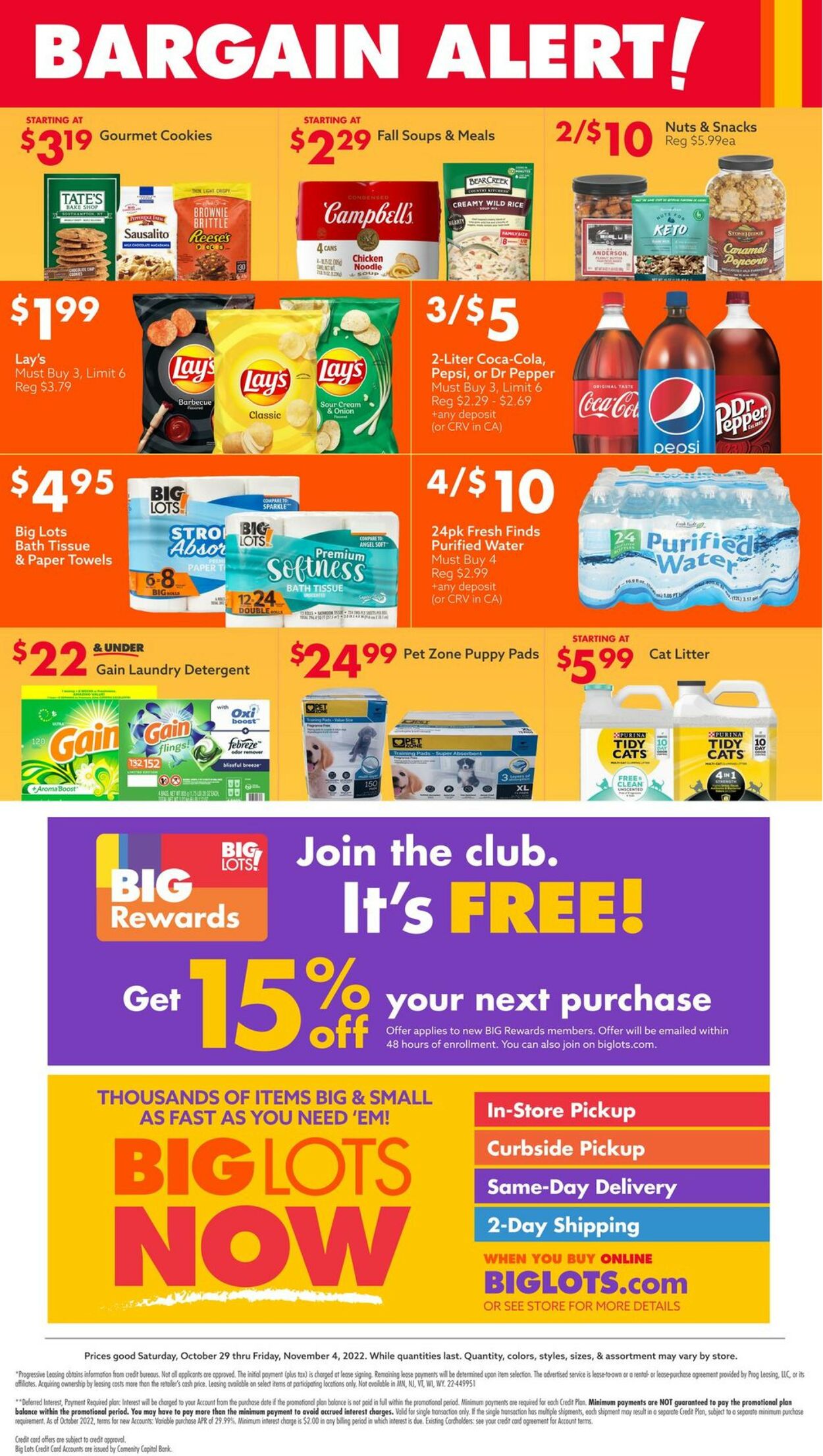 Catalogue Big Lots from 10/29/2022
