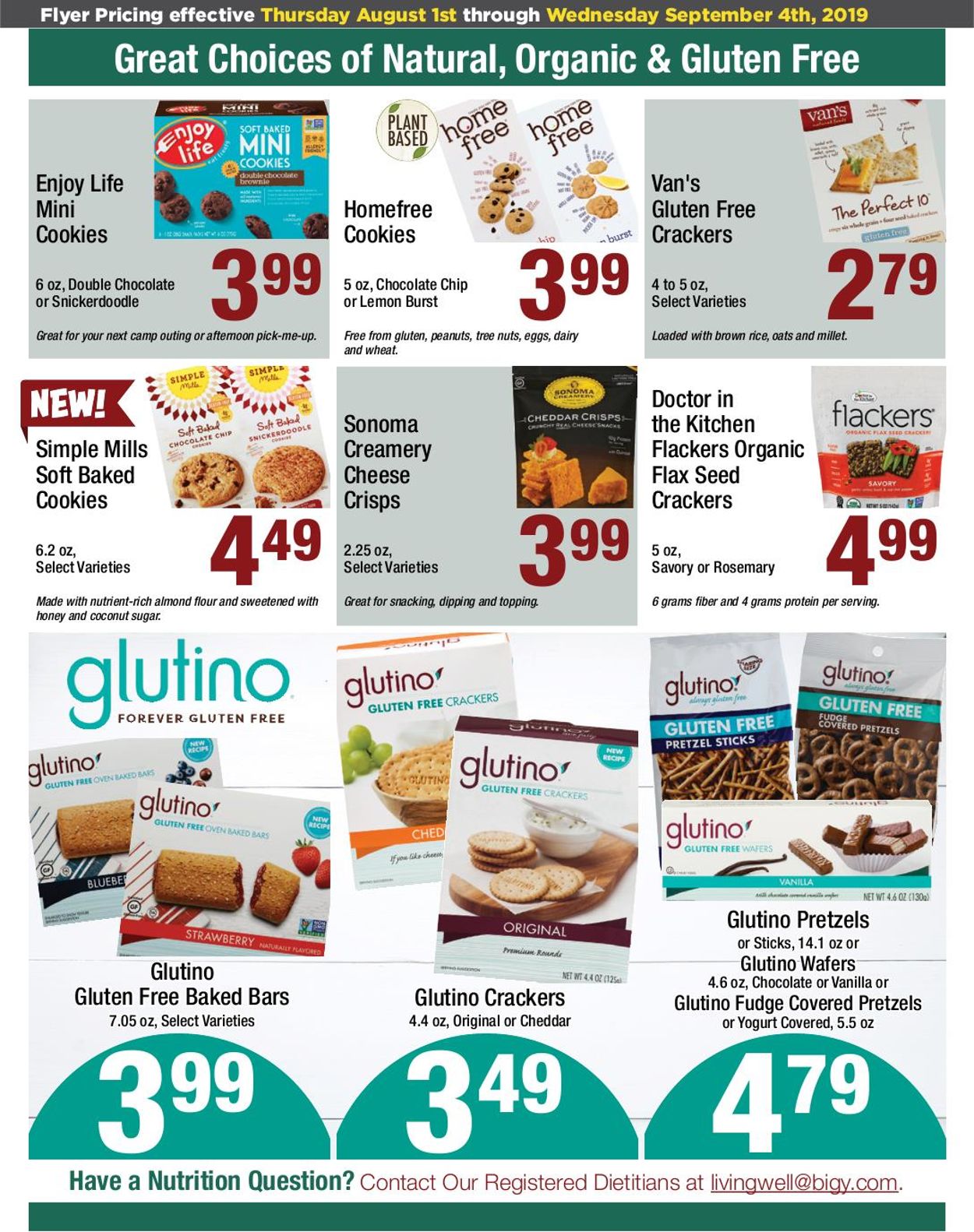 Catalogue Big Y from 08/01/2019