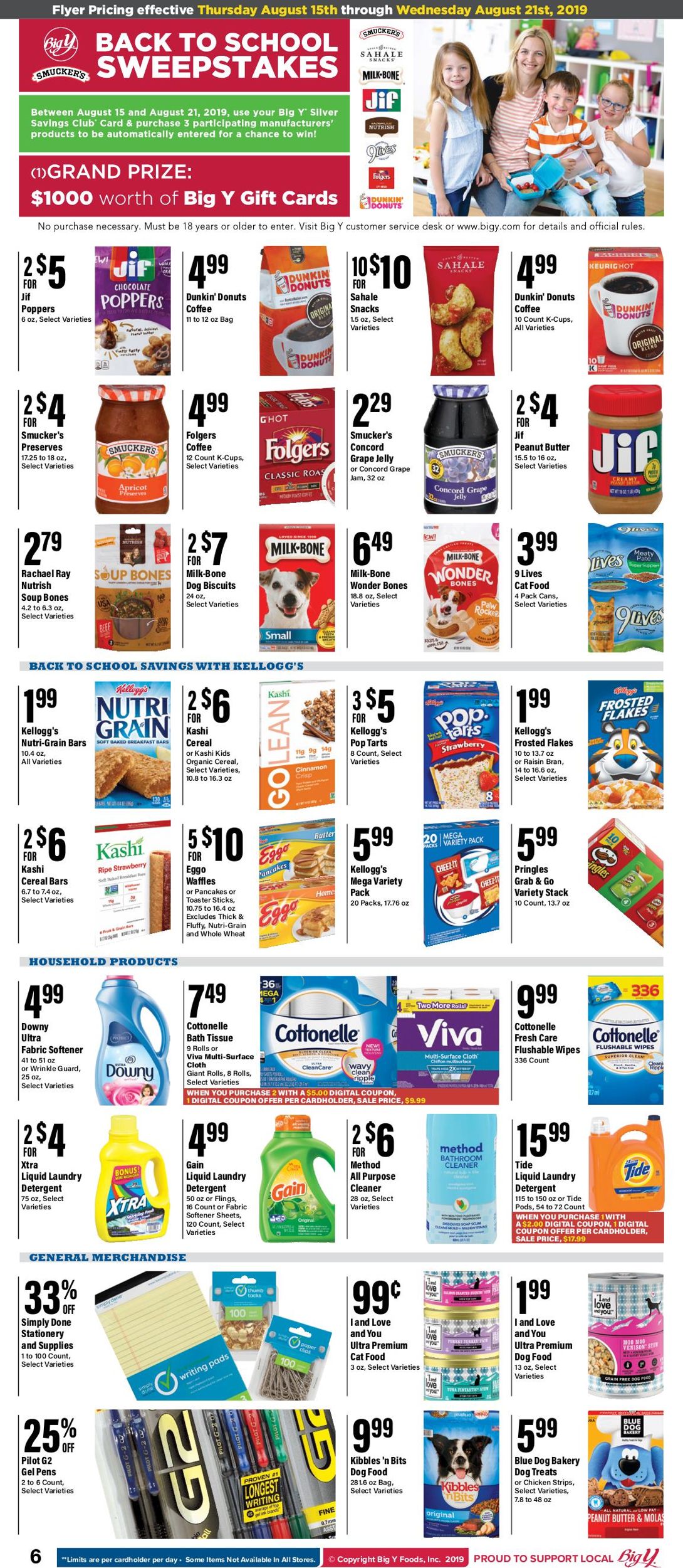 Catalogue Big Y from 08/15/2019