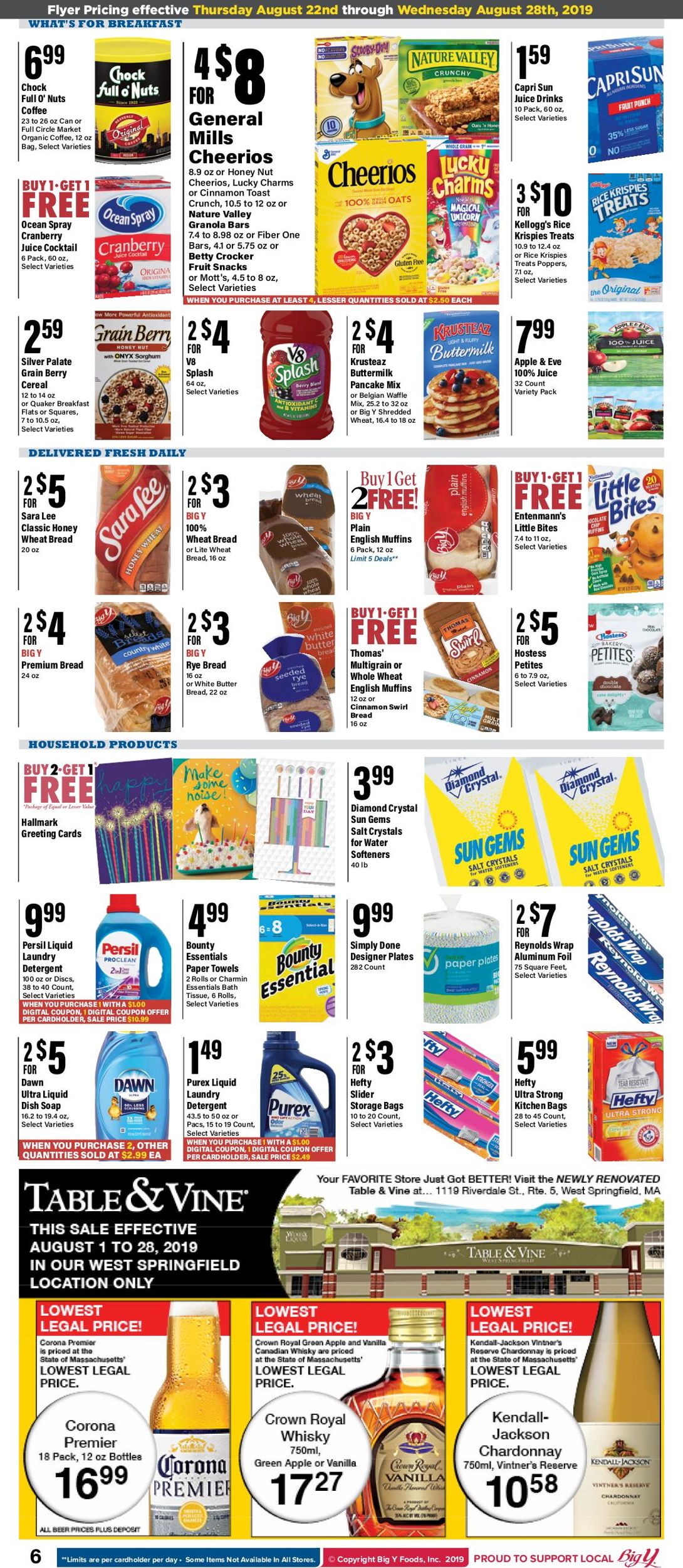 Catalogue Big Y from 08/22/2019