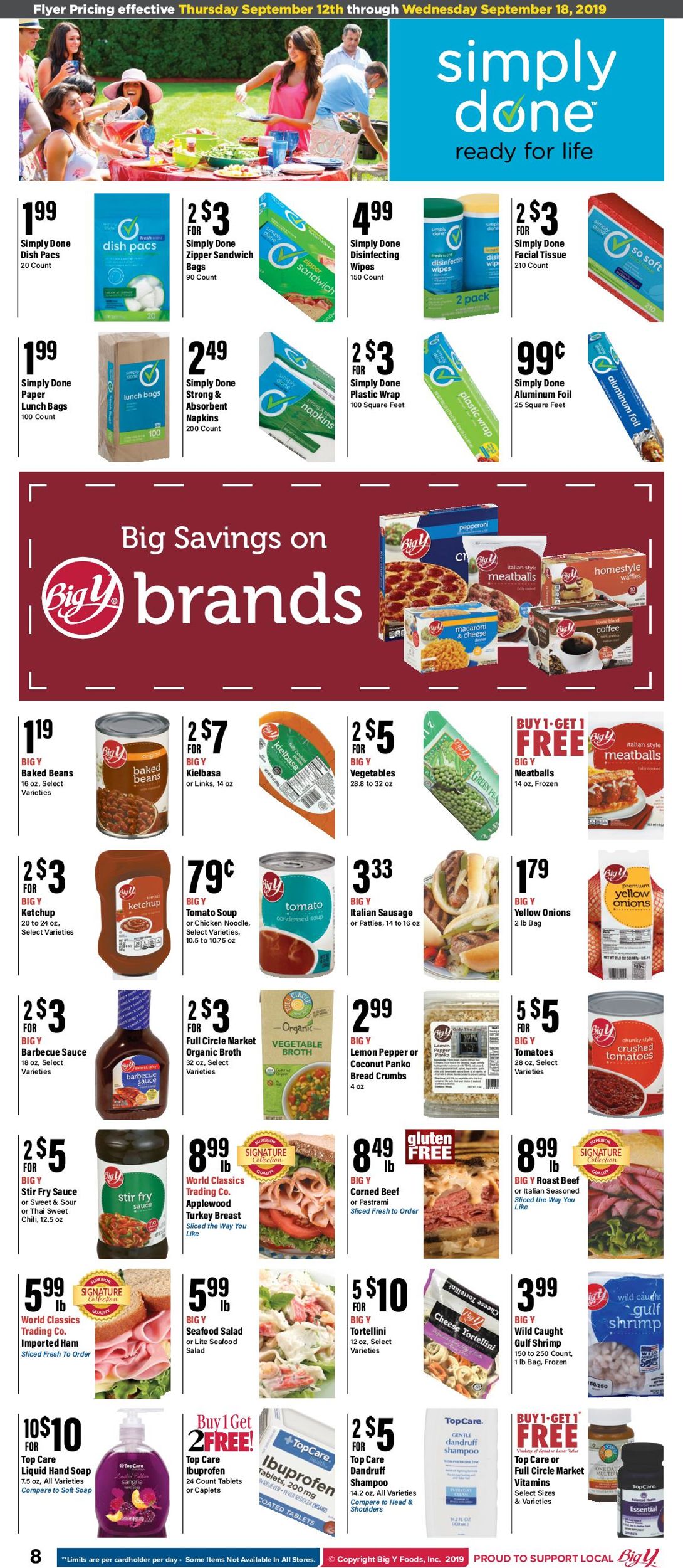 Catalogue Big Y from 09/12/2019