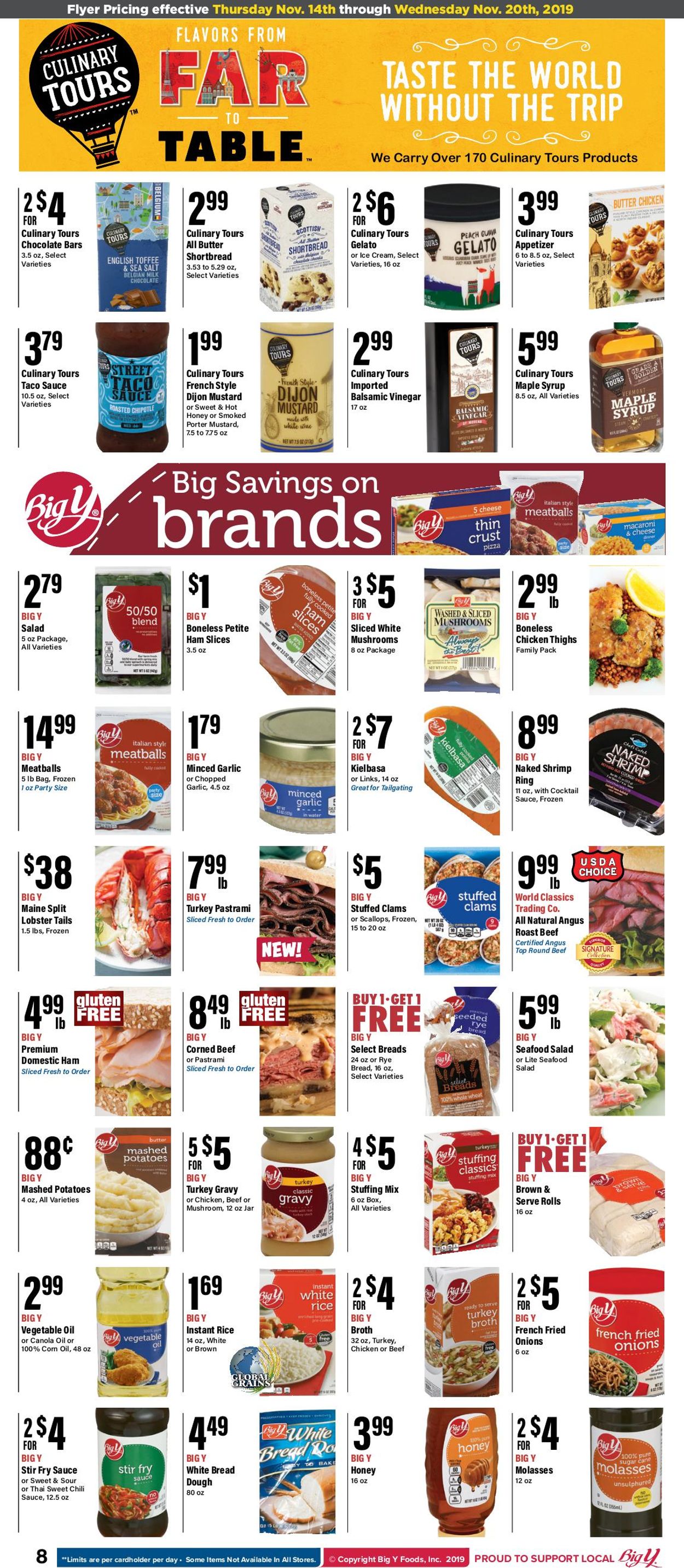 Catalogue Big Y - Thanksgiving Ad 2019 from 11/14/2019