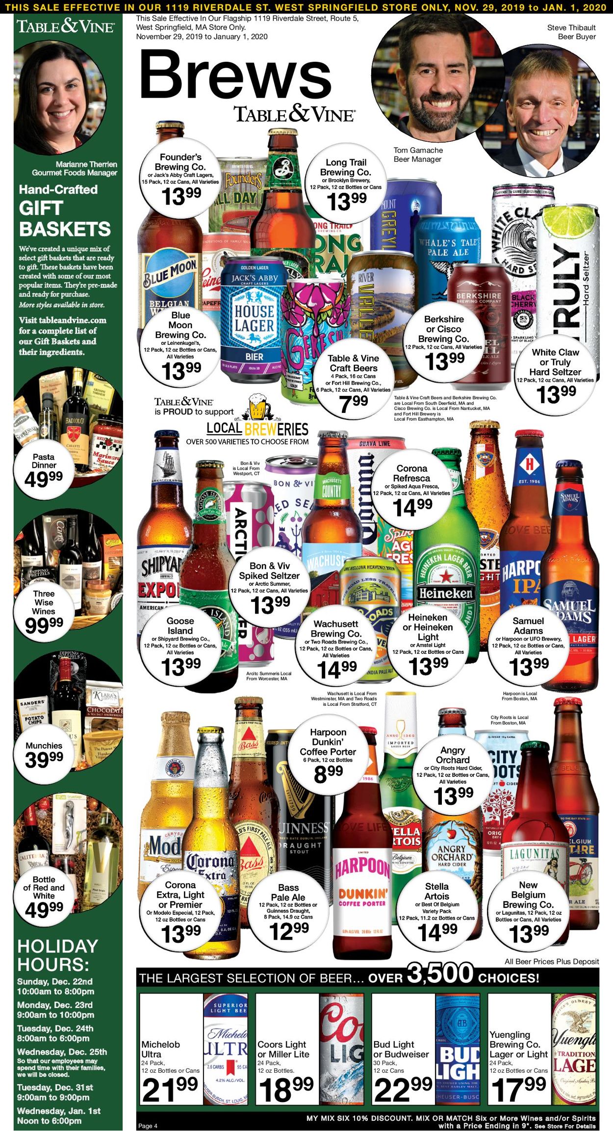 Catalogue Big Y from 11/29/2019