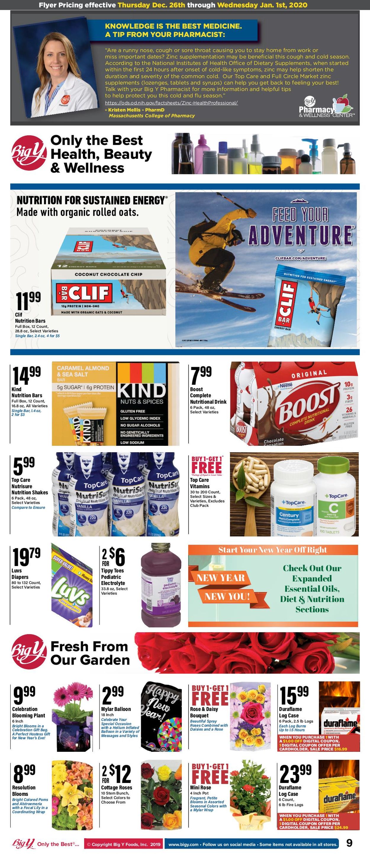 Catalogue Big Y - New Year's Ad 2019/2020 from 12/26/2019