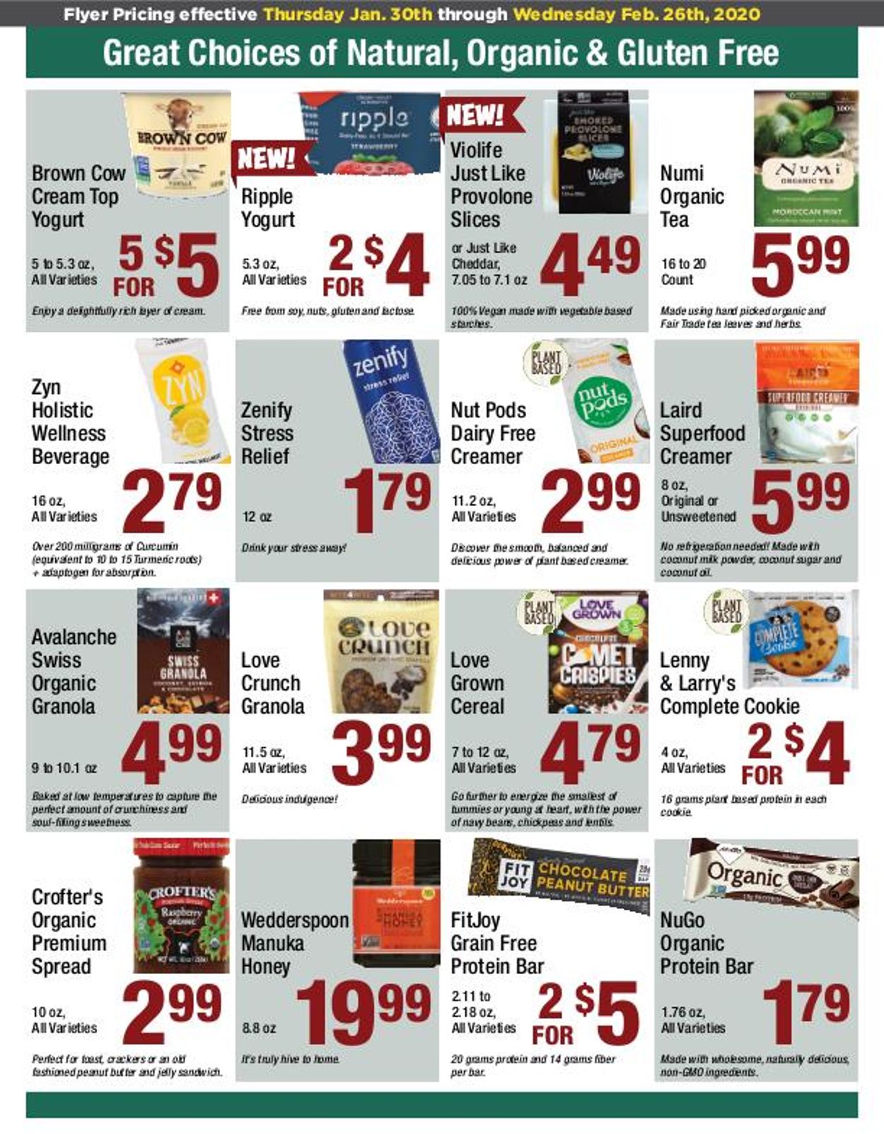 Catalogue Big Y from 01/30/2020