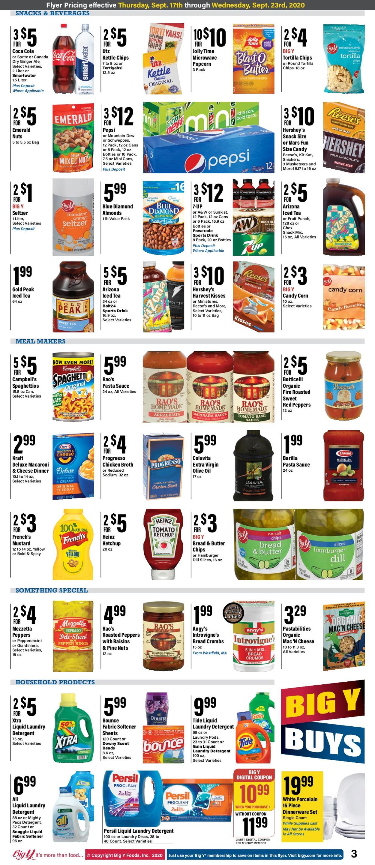 Catalogue Big Y from 09/17/2020