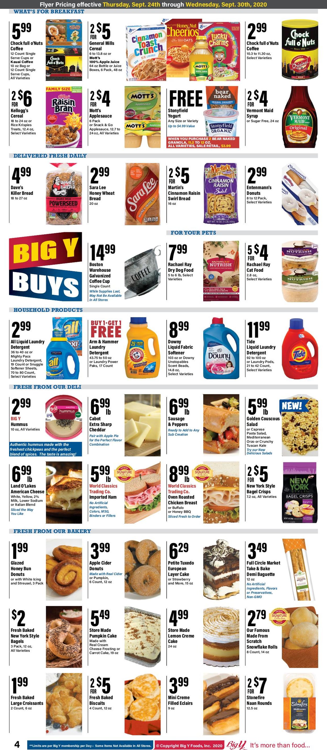 Catalogue Big Y from 09/24/2020