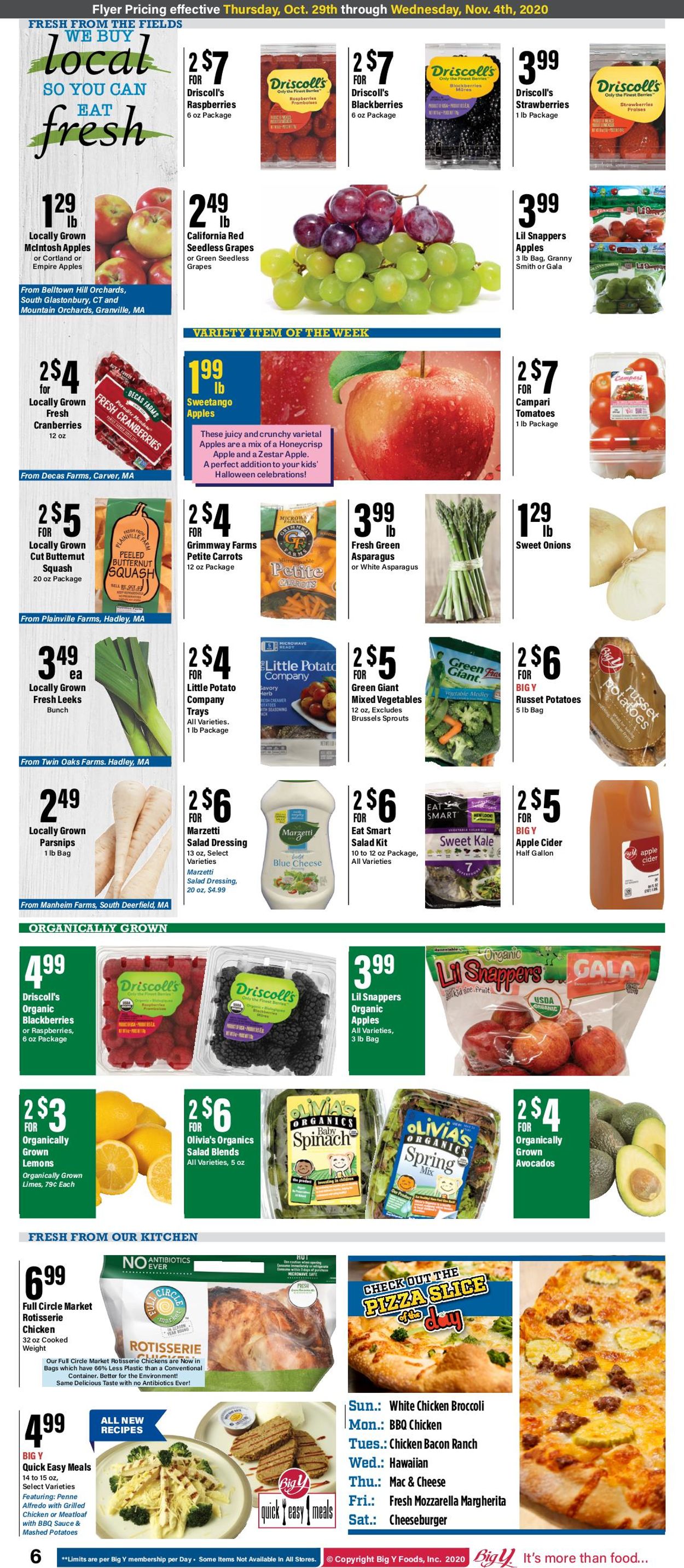 Catalogue Big Y from 10/29/2020