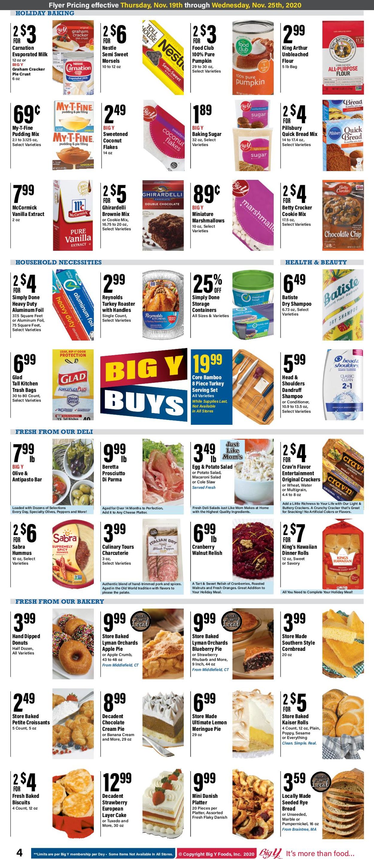 Big Y Thanksgiving Ad 2020 Current weekly ad 11/19 11/25/2020 [6