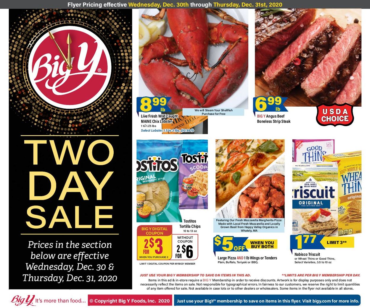 Catalogue Big Y Two Day Sale  from 12/30/2020