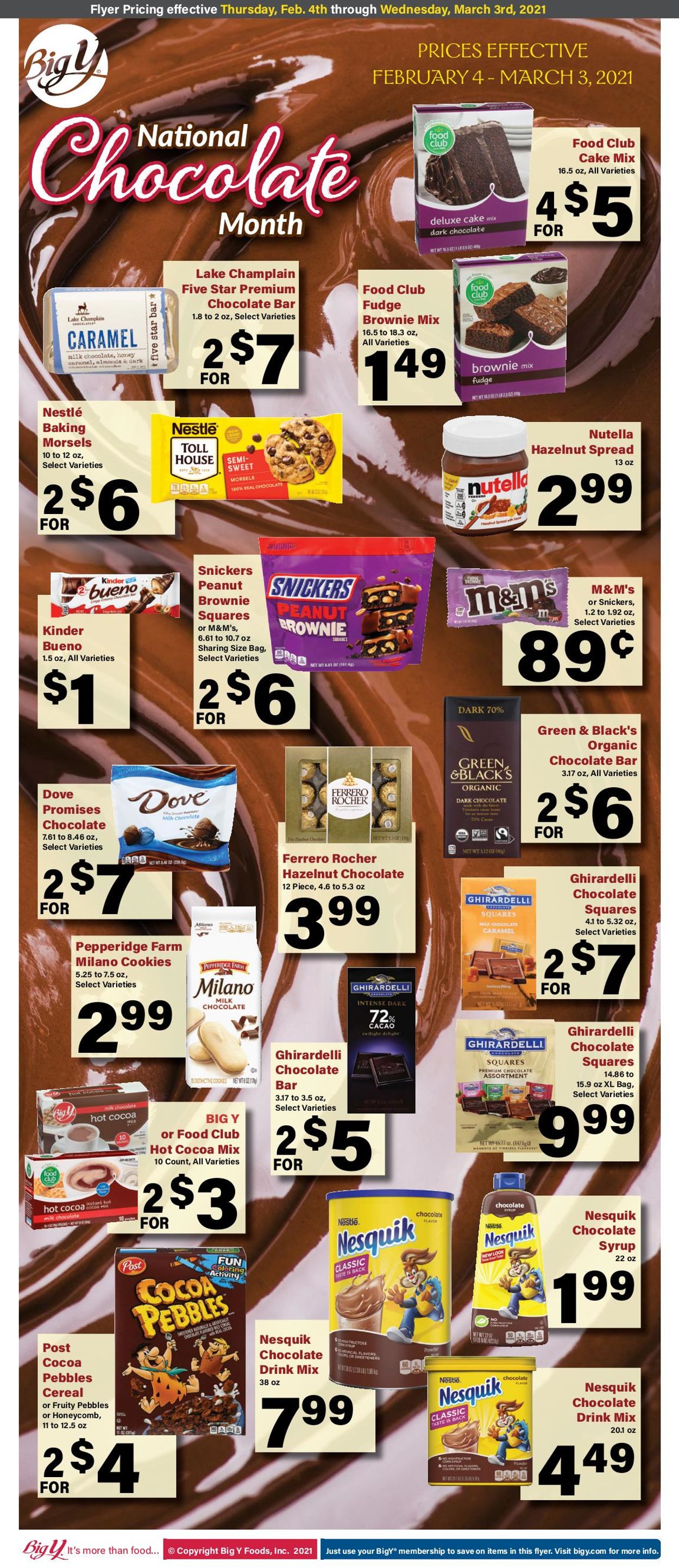 Catalogue Big Y Chocolate Month 2021 from 02/04/2021