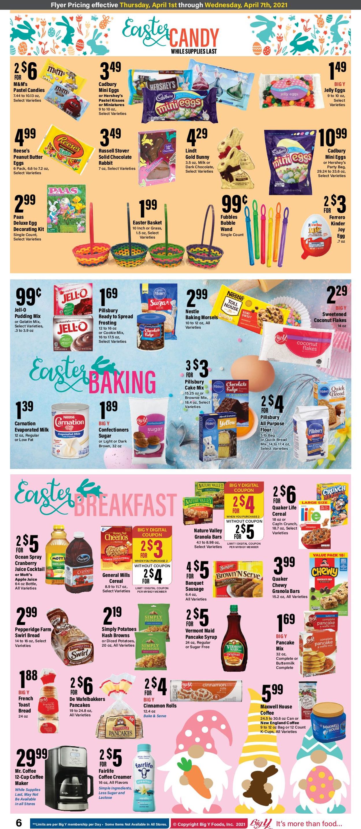 Catalogue Big Y Easter 2021 ad from 04/01/2021