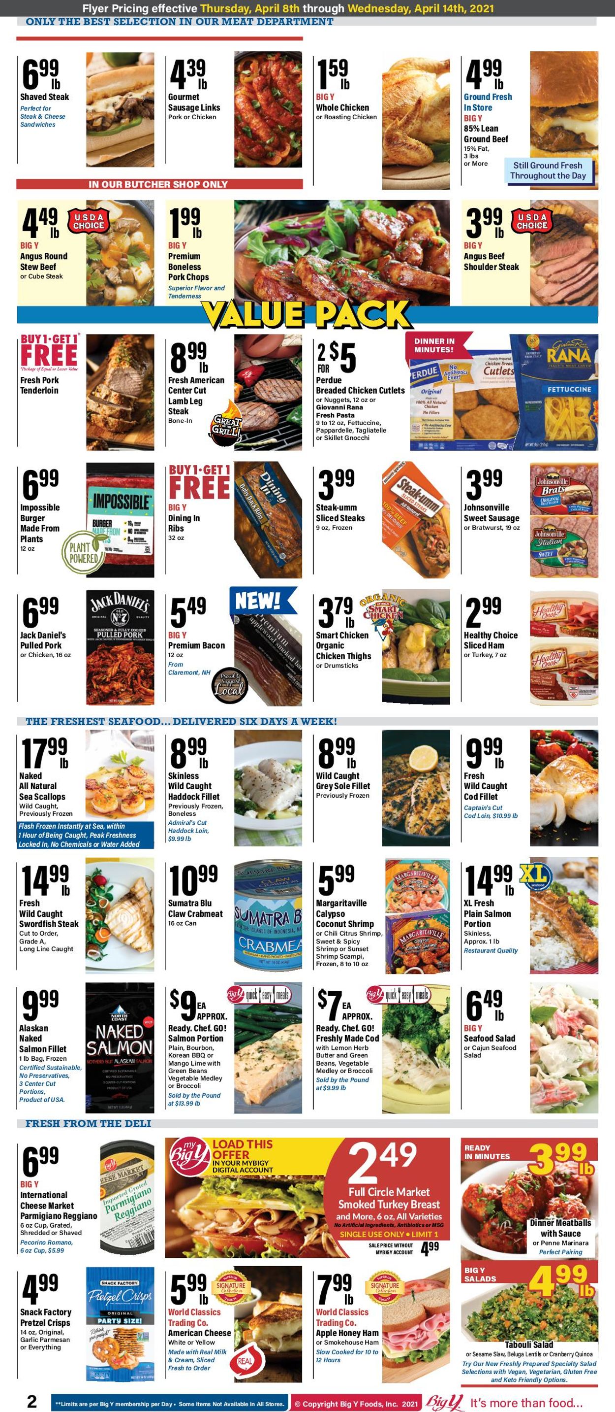 Catalogue Big Y from 04/08/2021