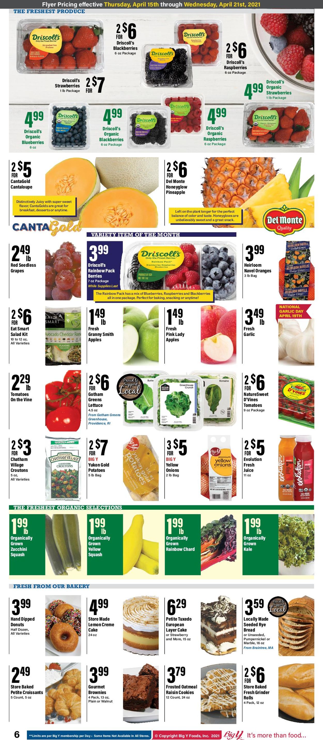 Catalogue Big Y from 04/15/2021
