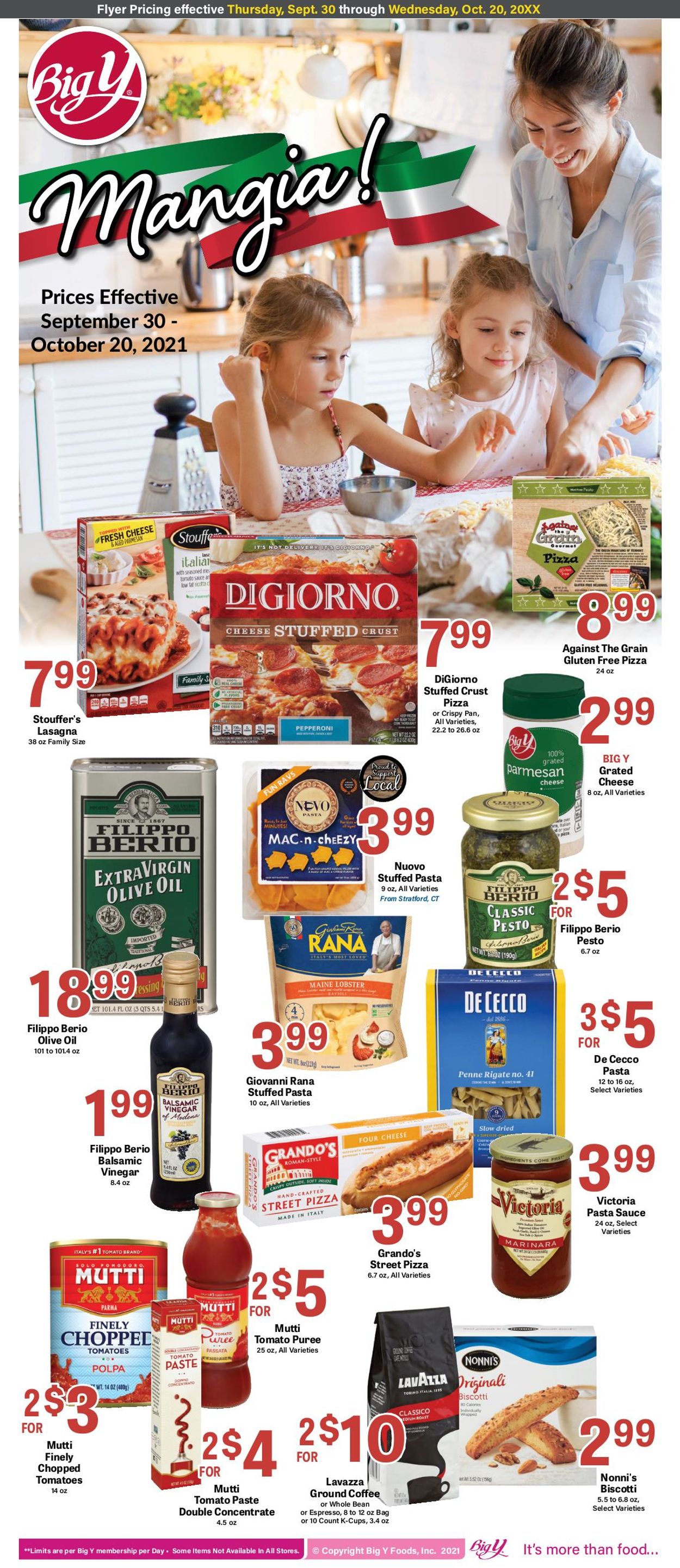 Catalogue Big Y from 09/30/2021