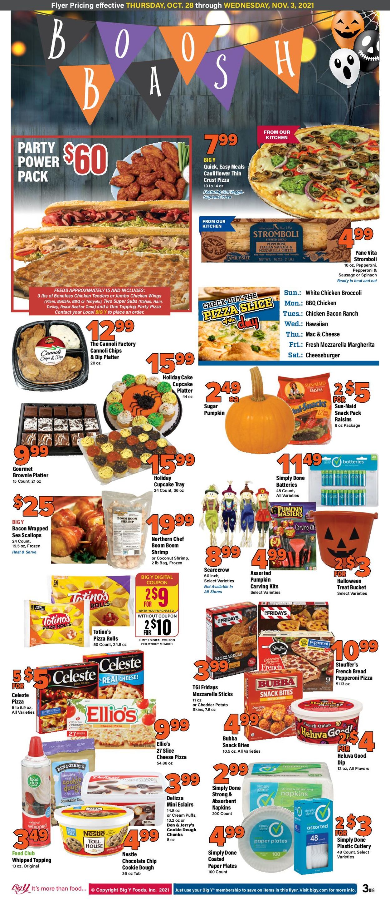 Catalogue Big Y from 10/28/2021