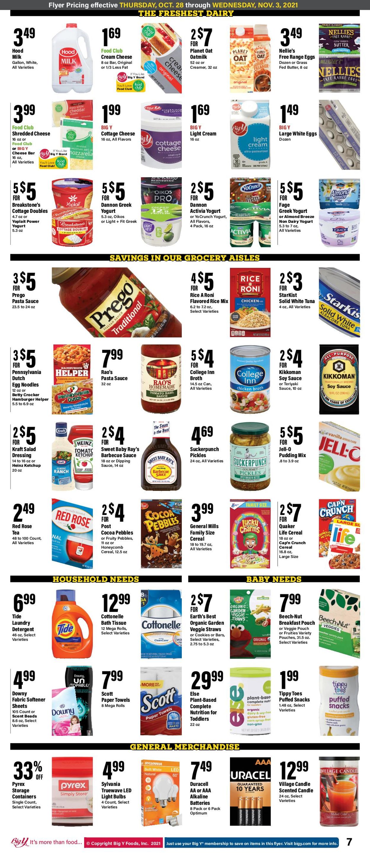 Catalogue Big Y from 10/28/2021