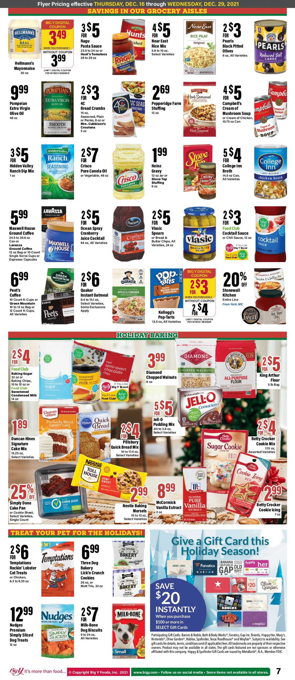 Catalogue Big Y CHRISTMAS 2021 from 12/16/2021