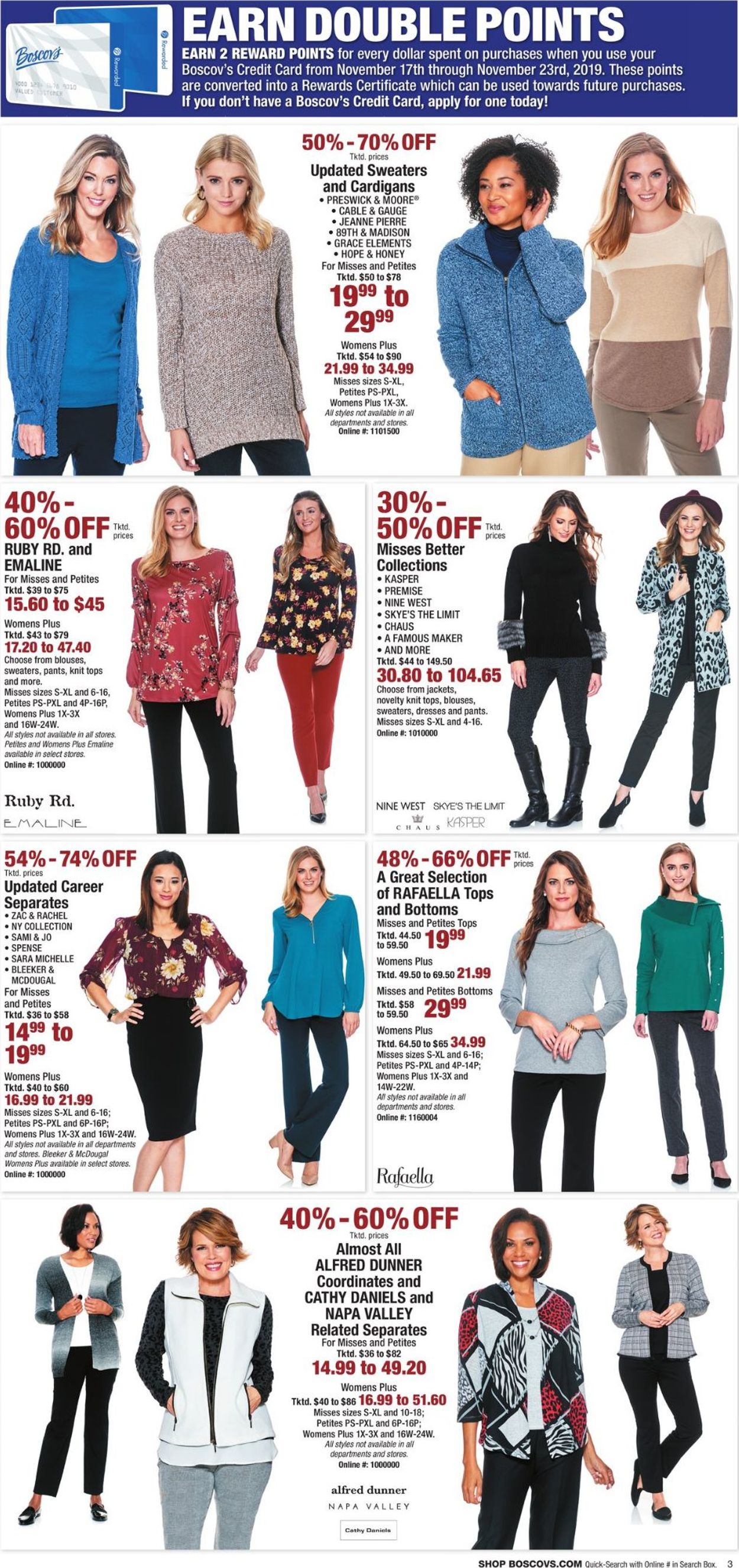 Catalogue Boscov's - Pre-Thanksgiving Sale 2019 from 11/20/2019