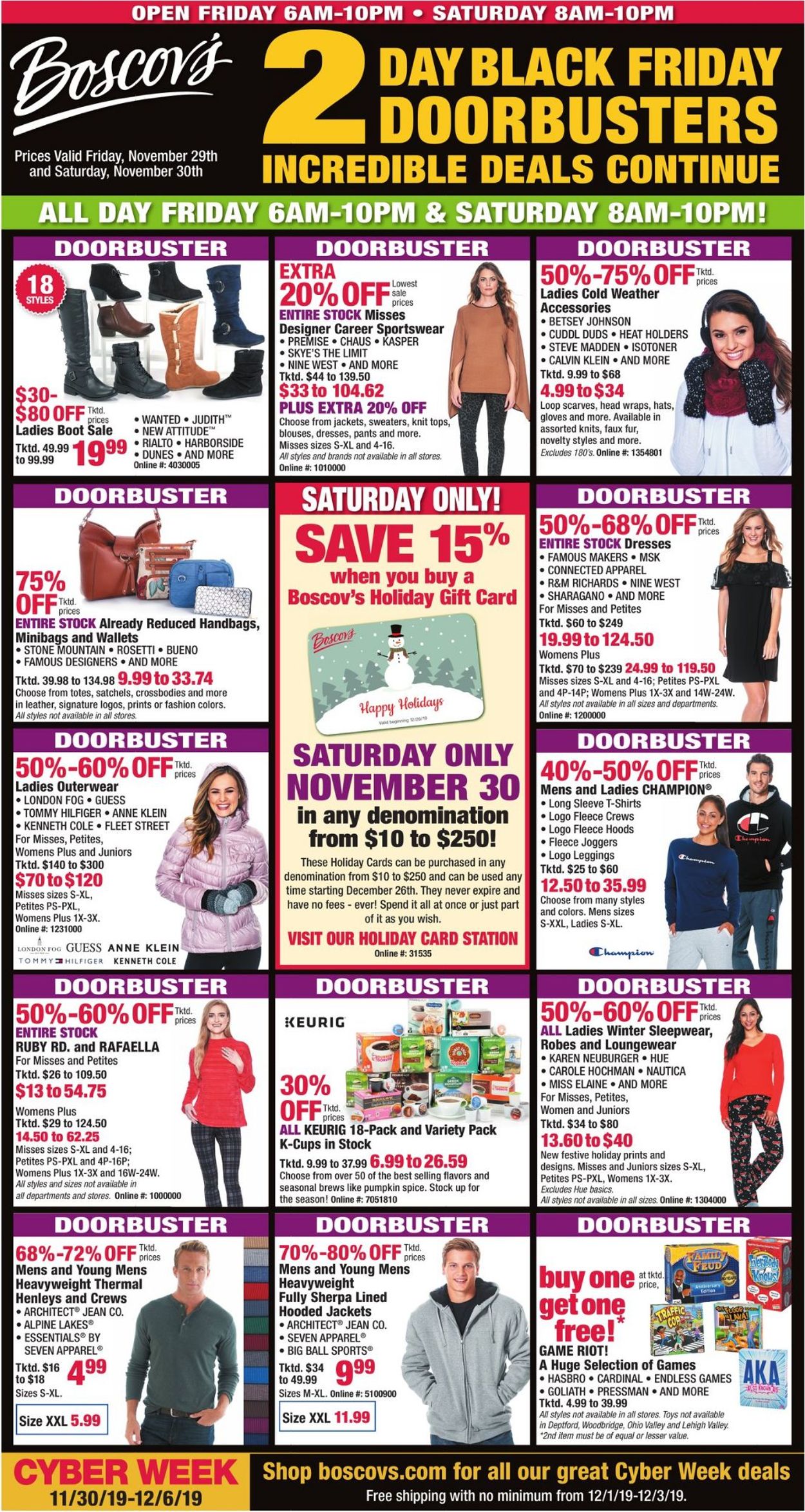 Catalogue Boscov's - Black Friday Ad 2019 from 11/29/2019