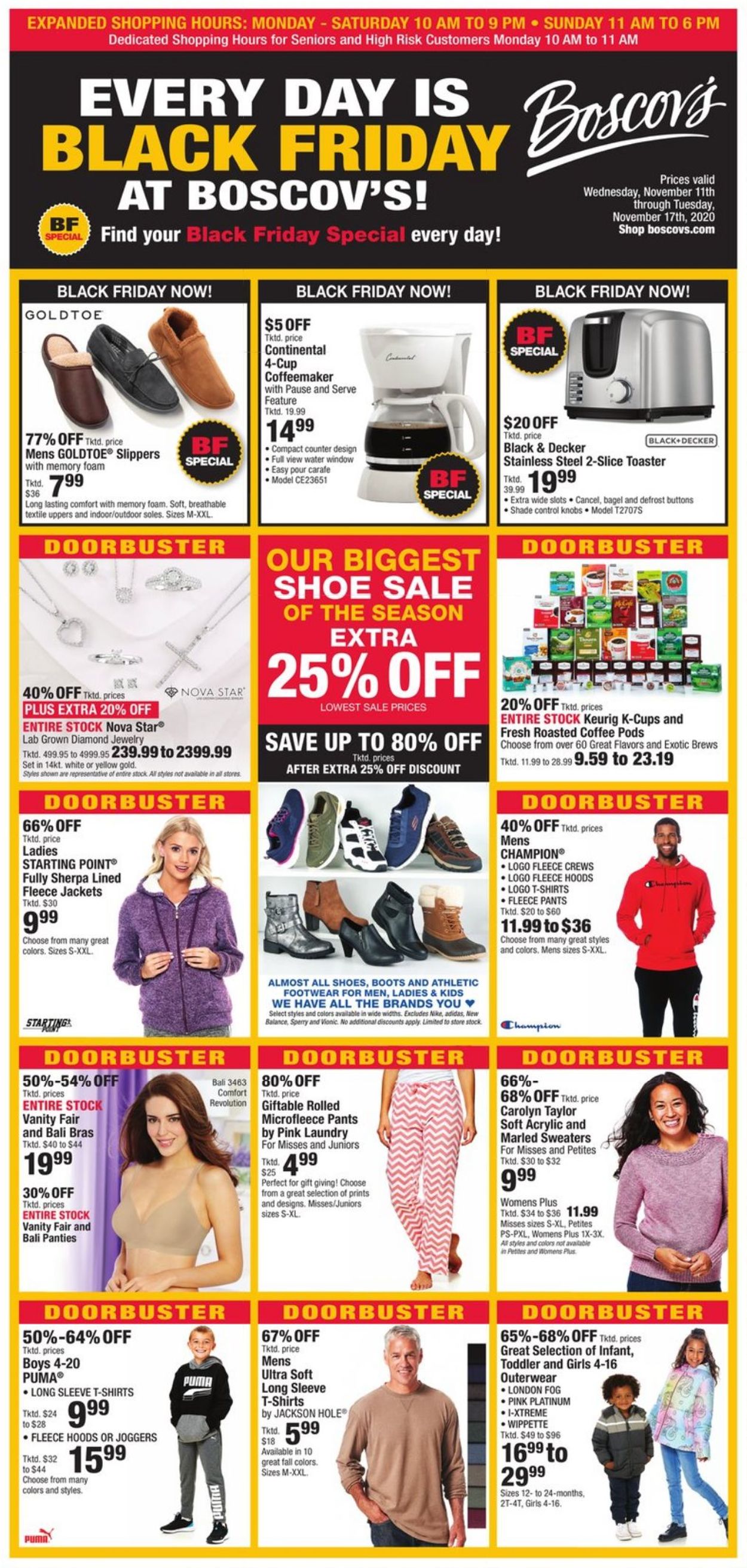 Catalogue Boscov's Black Friday 2020 from 11/11/2020