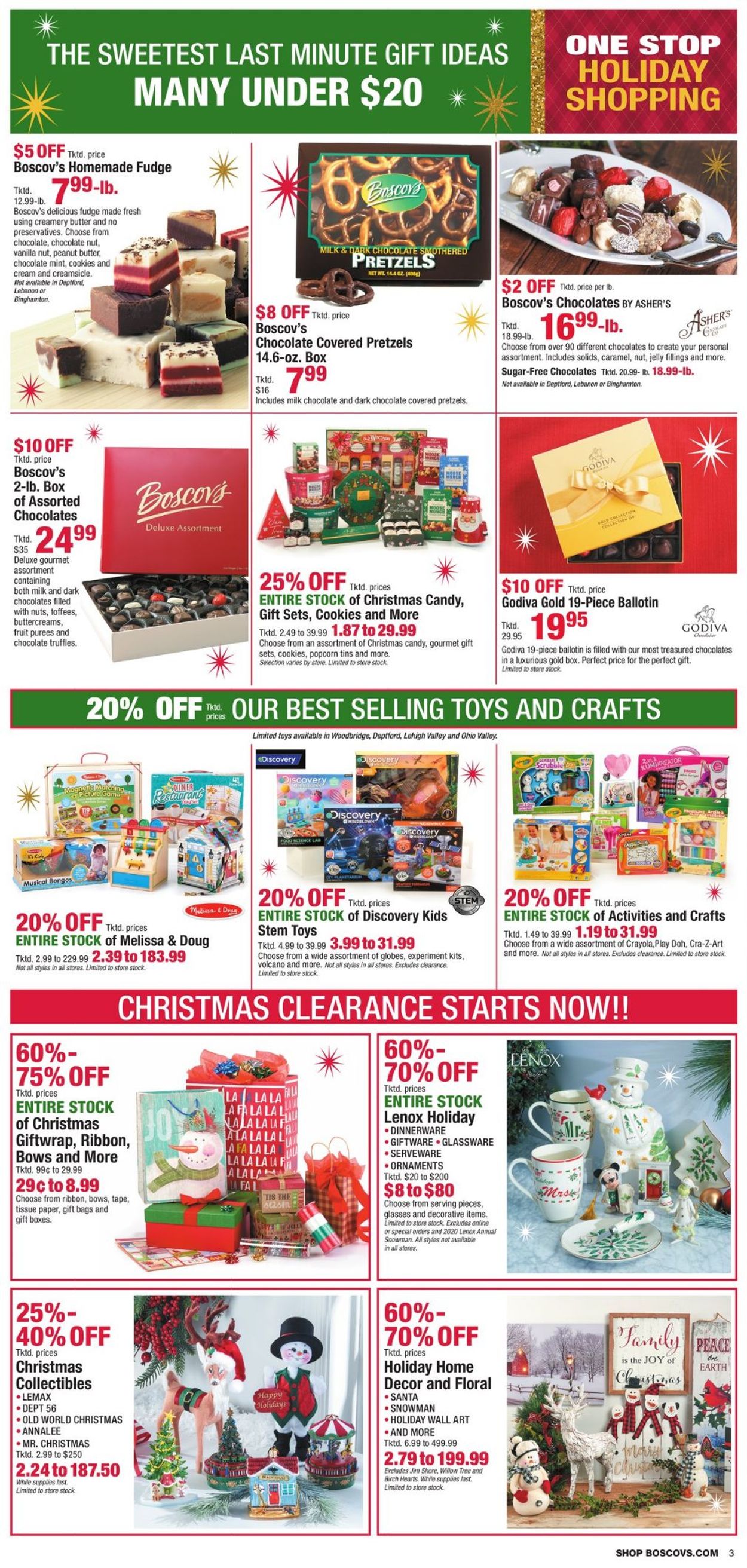 Catalogue Boscov's 5 SHOPPING Days Left  from 12/20/2020