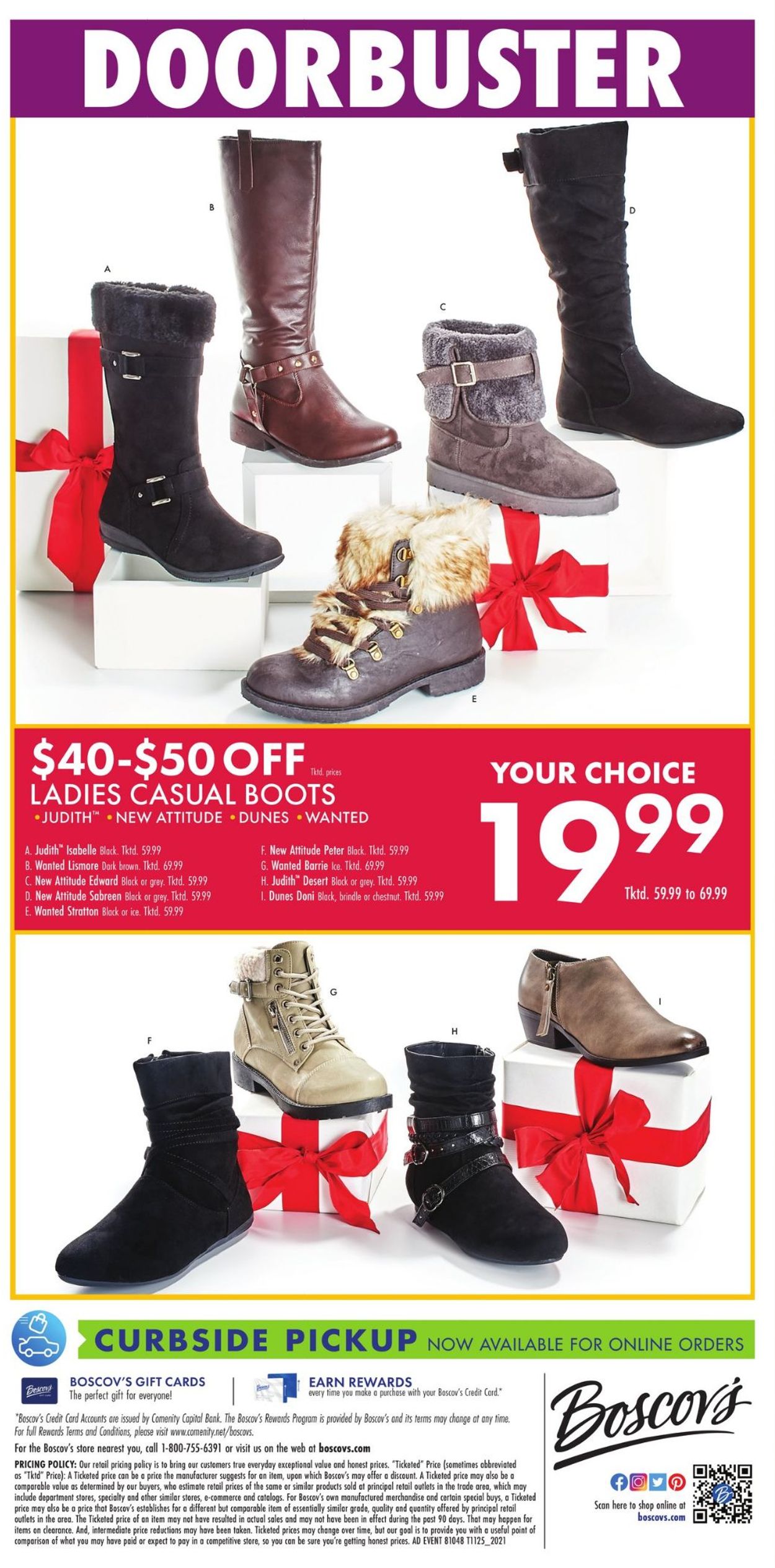 Catalogue Boscov's BLACK FRIDAY WEEKEND 2021 from 11/25/2021