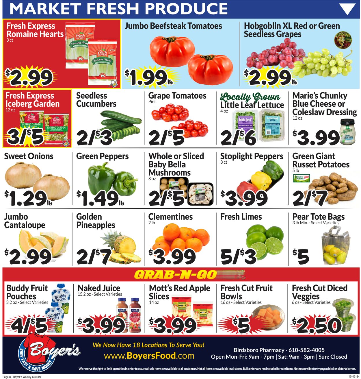 Catalogue Boyer's Food Markets from 10/13/2024