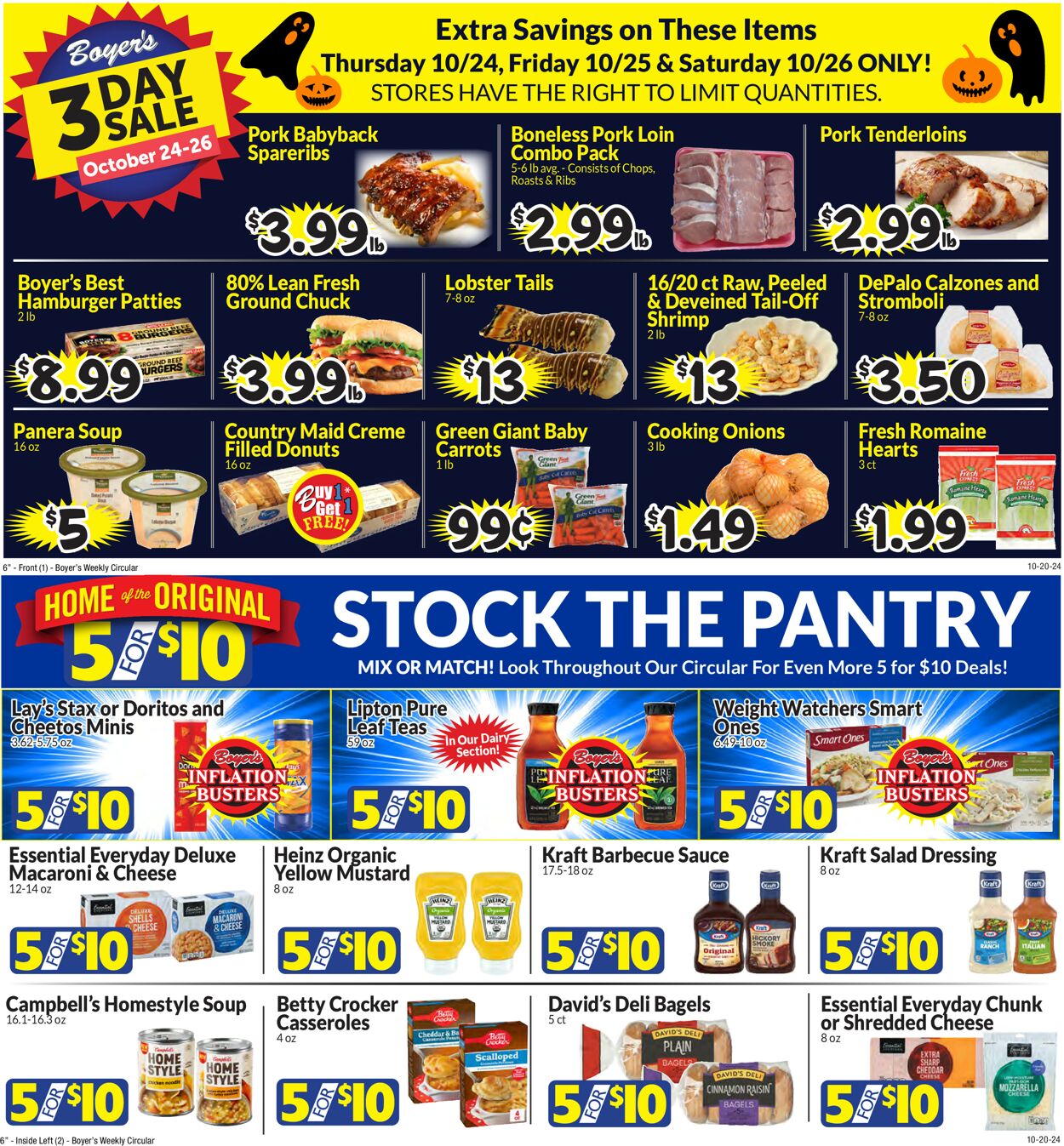 Catalogue Boyer's Food Markets from 10/20/2024