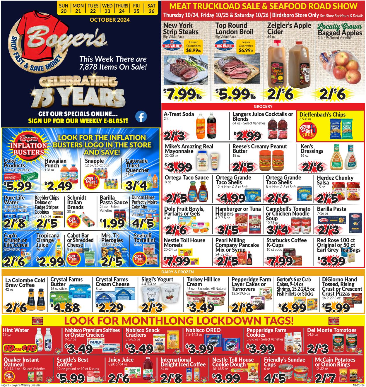 Catalogue Boyer's Food Markets from 10/20/2024