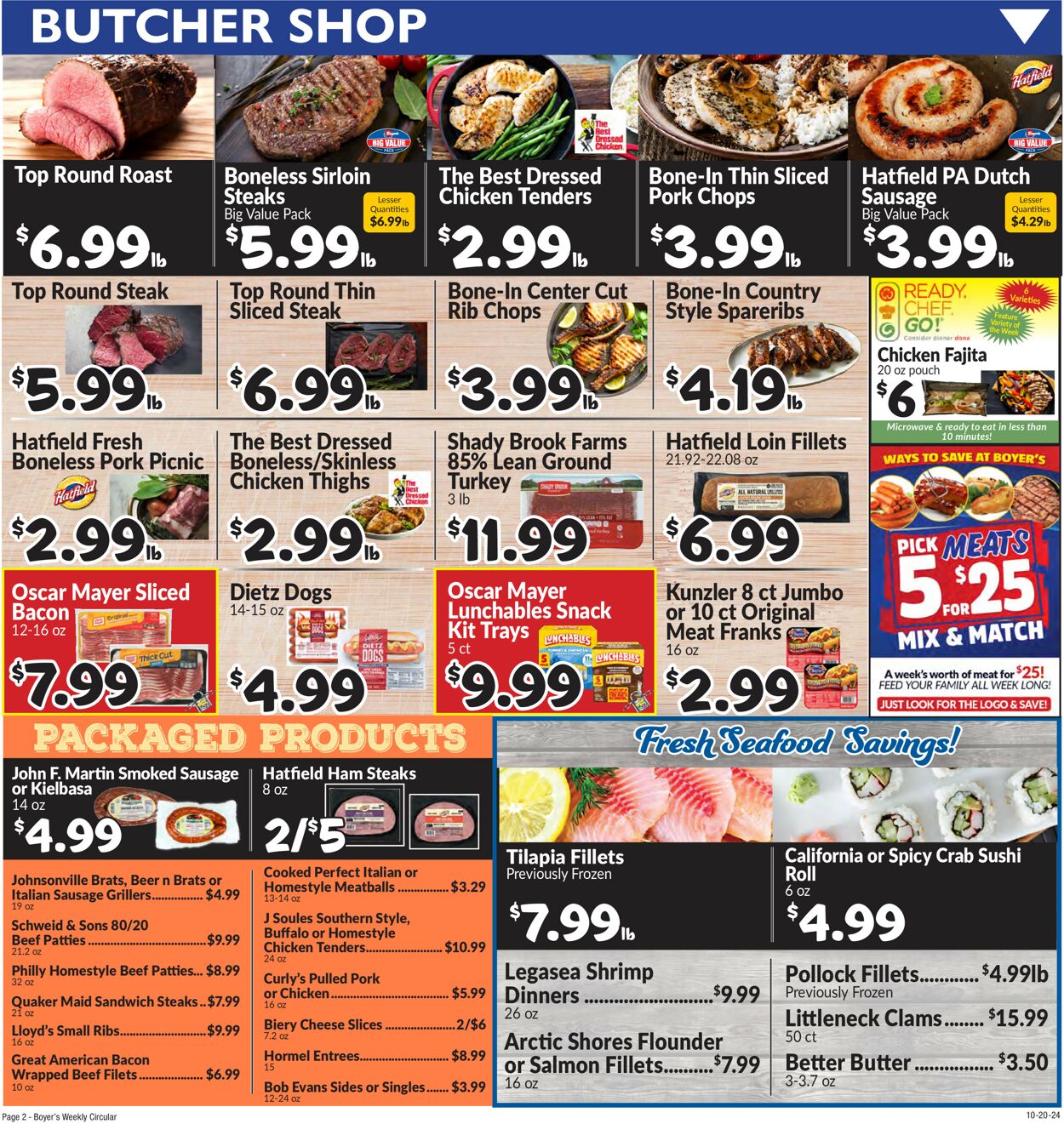 Catalogue Boyer's Food Markets from 10/20/2024