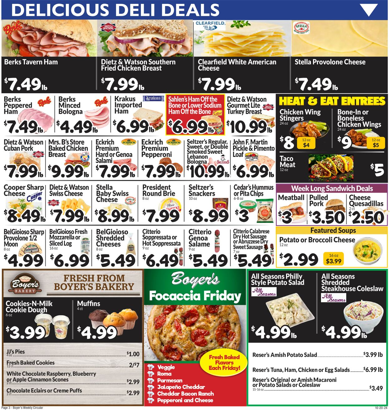 Catalogue Boyer's Food Markets from 10/20/2024