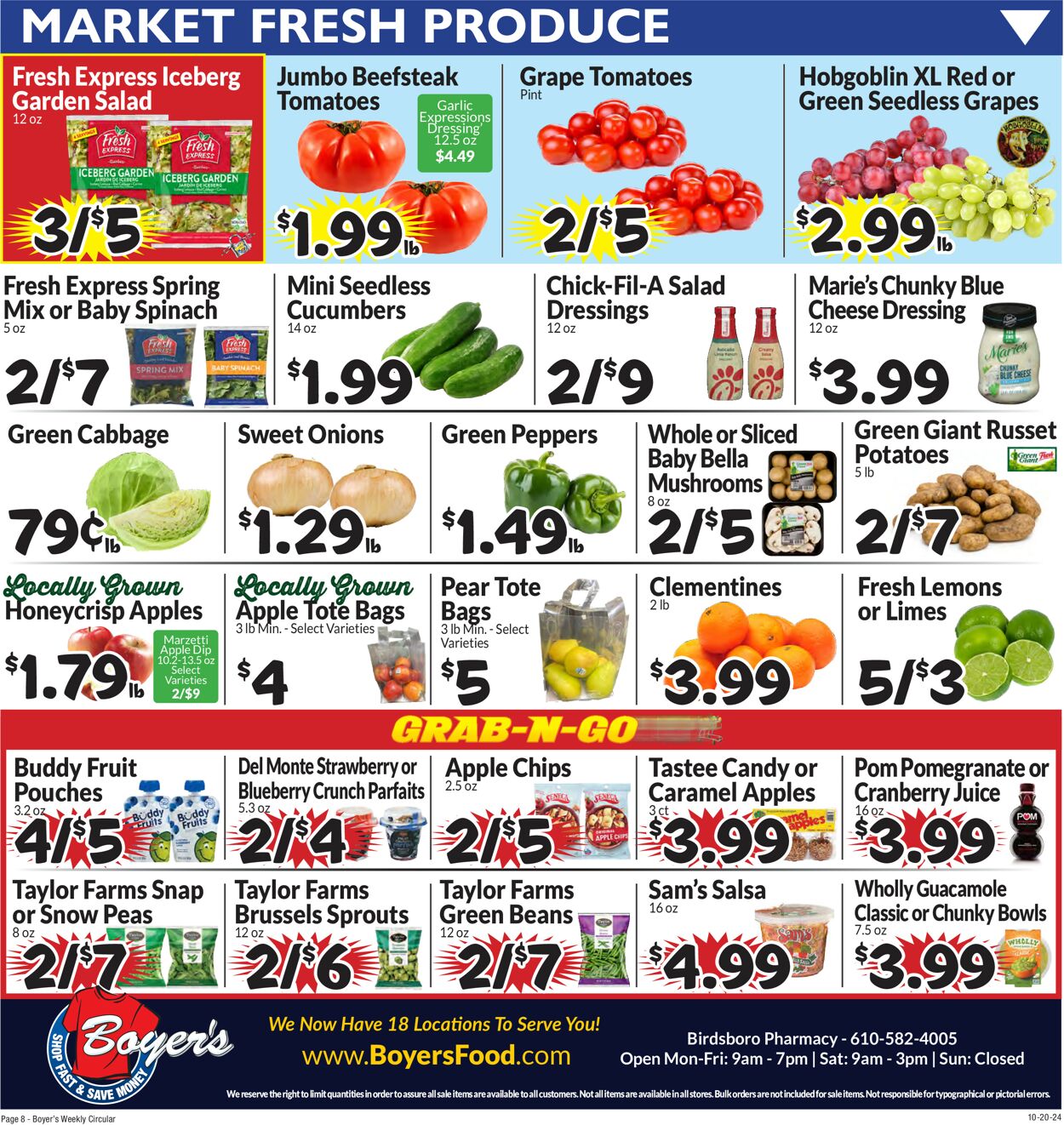 Catalogue Boyer's Food Markets from 10/20/2024